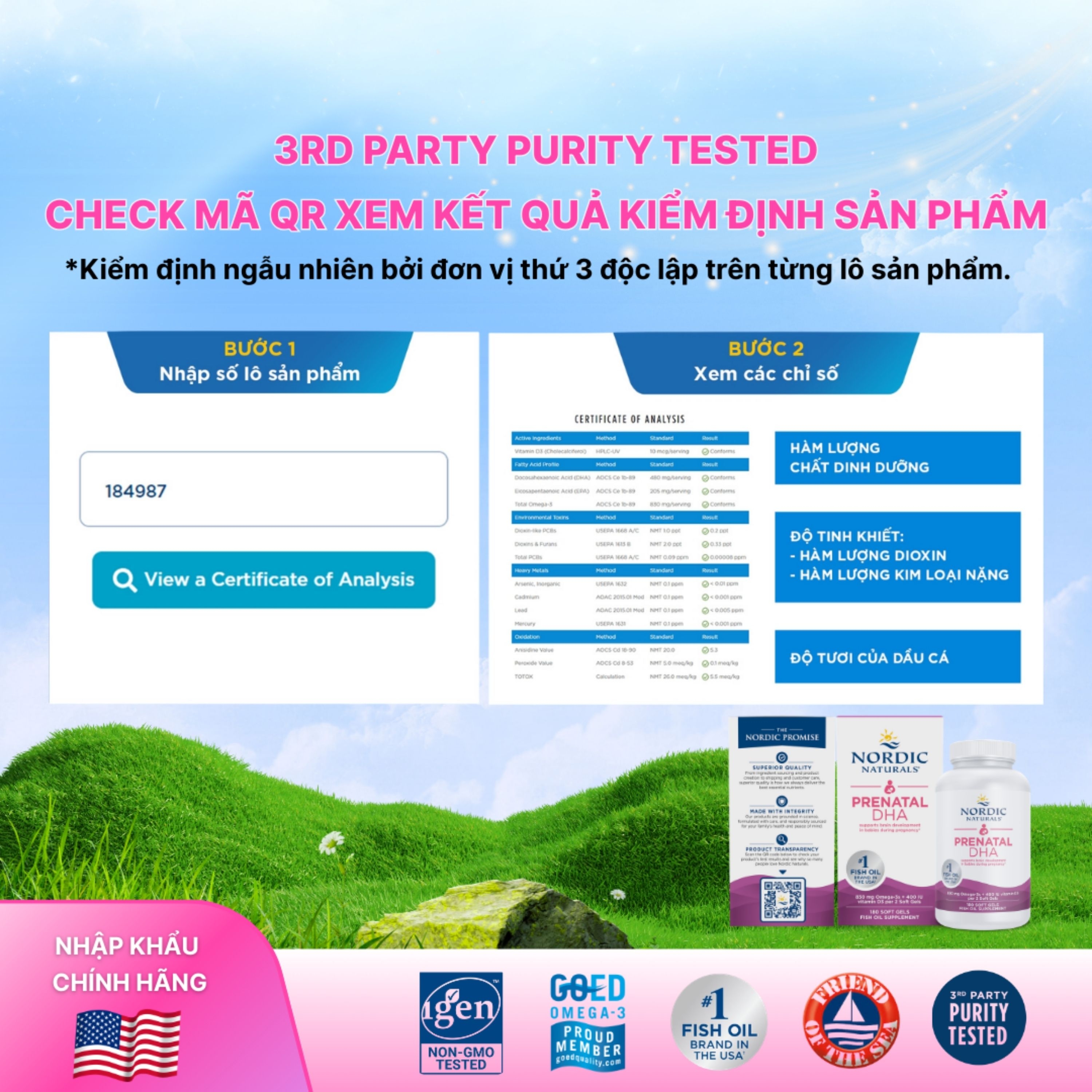 Hình ảnh Viên uống cho phụ nữ mang thai và cho con bú Nordic Naturals Prenatal DHA (90 viên)