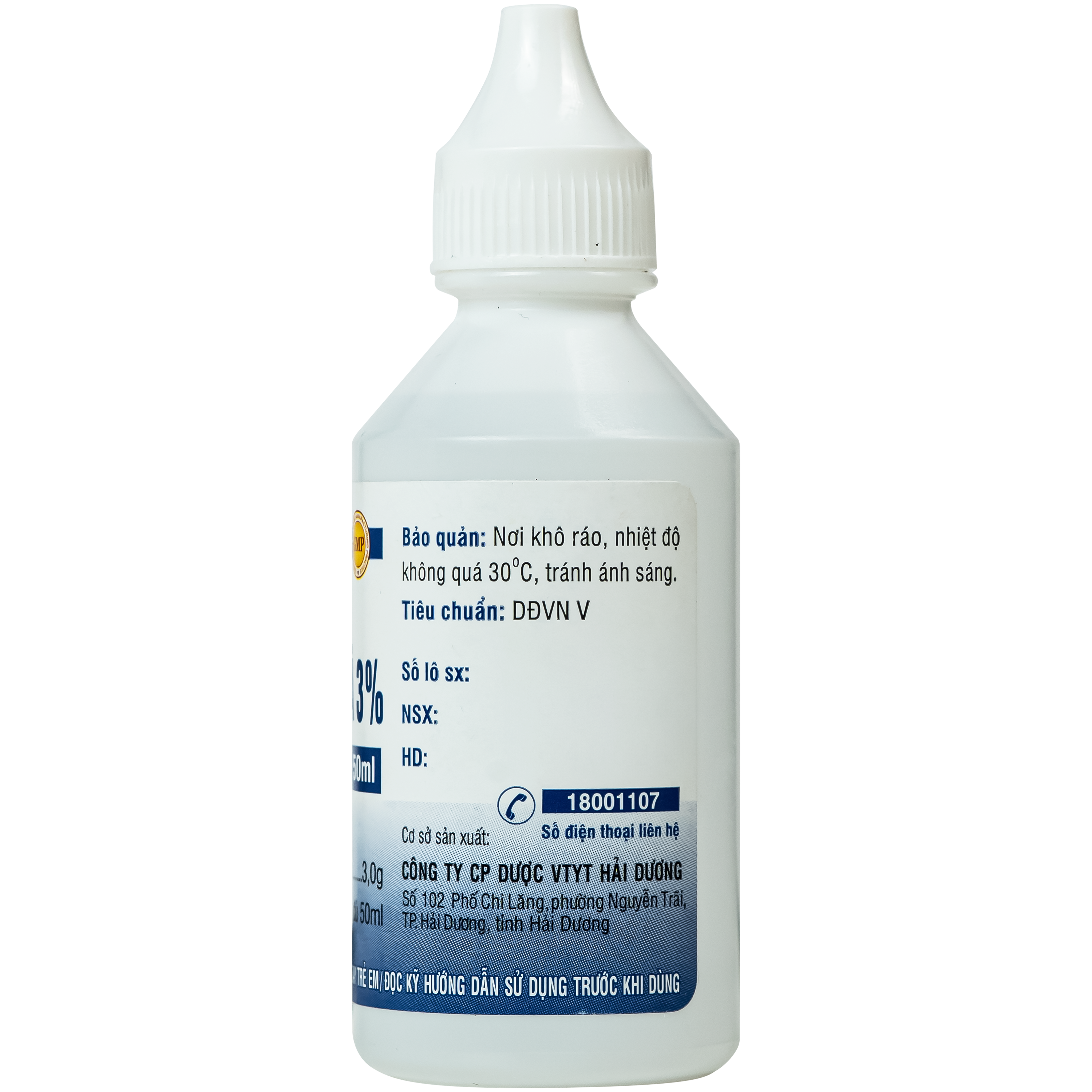 Hình ảnh Nước Oxy Già 3% HD pharma sát khuẩn, tẩy uế, rửa vết thương, mụn nhọt đã vỡ, viêm tai, răng, miệng (Chai 50ml)