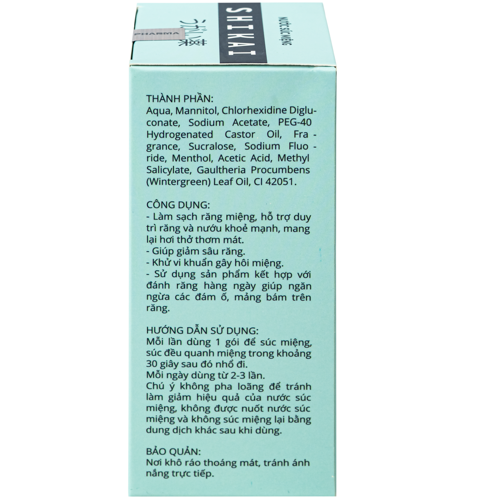 Hình ảnh Nước Súc Miệng Shikai Tokyo Pharma - Phòng Ngừa Virus, Vi Khuẩn,Hỗ Trợ Điều Trị Viêm Nướu, Viêm Lợi, Nha Chu (Hộp 12 gói)