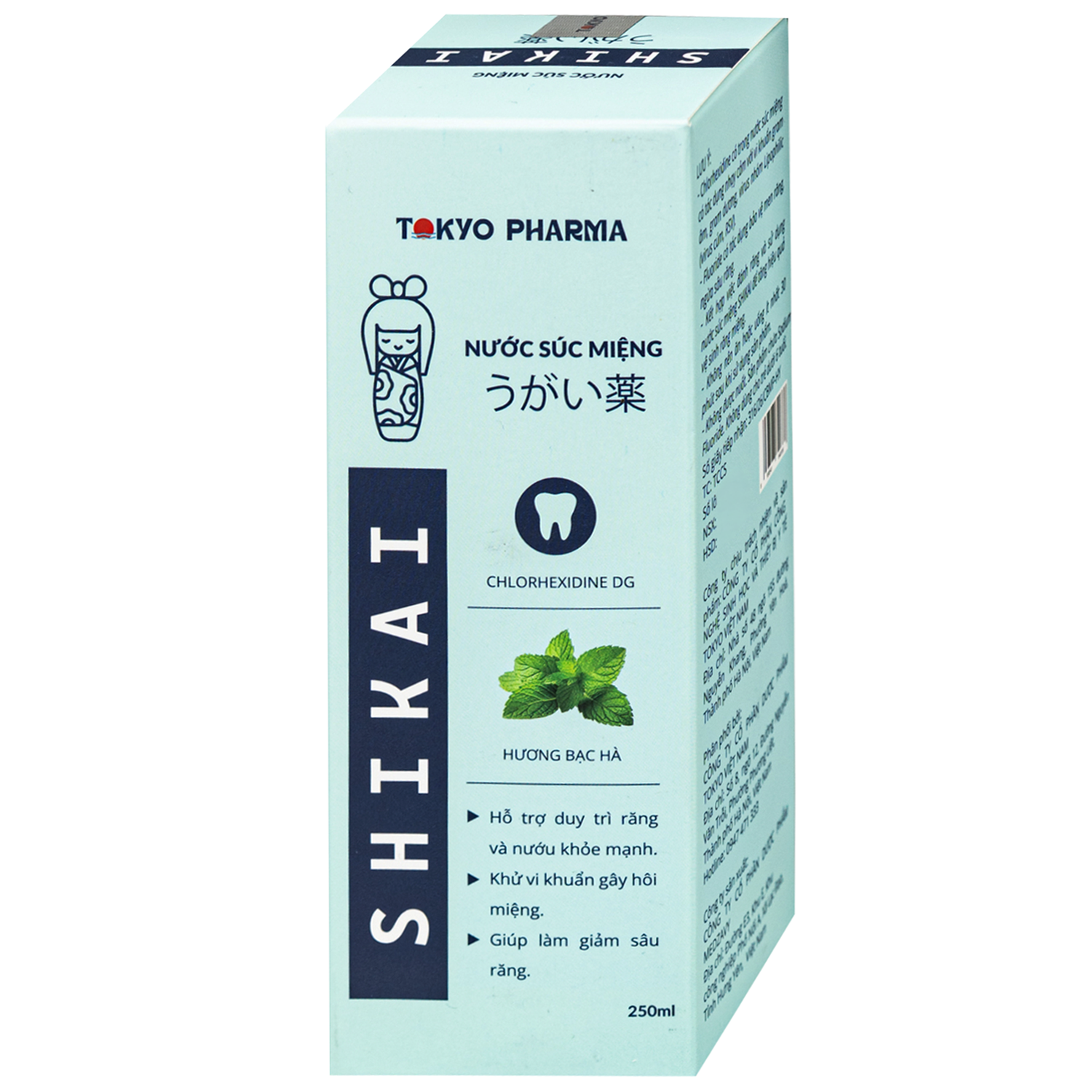 Hình ảnh Nước Súc Miệng Shikai Tokyo Pharma - Phòng Ngừa Virus, Vi Khuẩn, Hỗ Trợ Điều Trị Viêm Nướu, Viêm Lợi, Nha Chu (250ml)