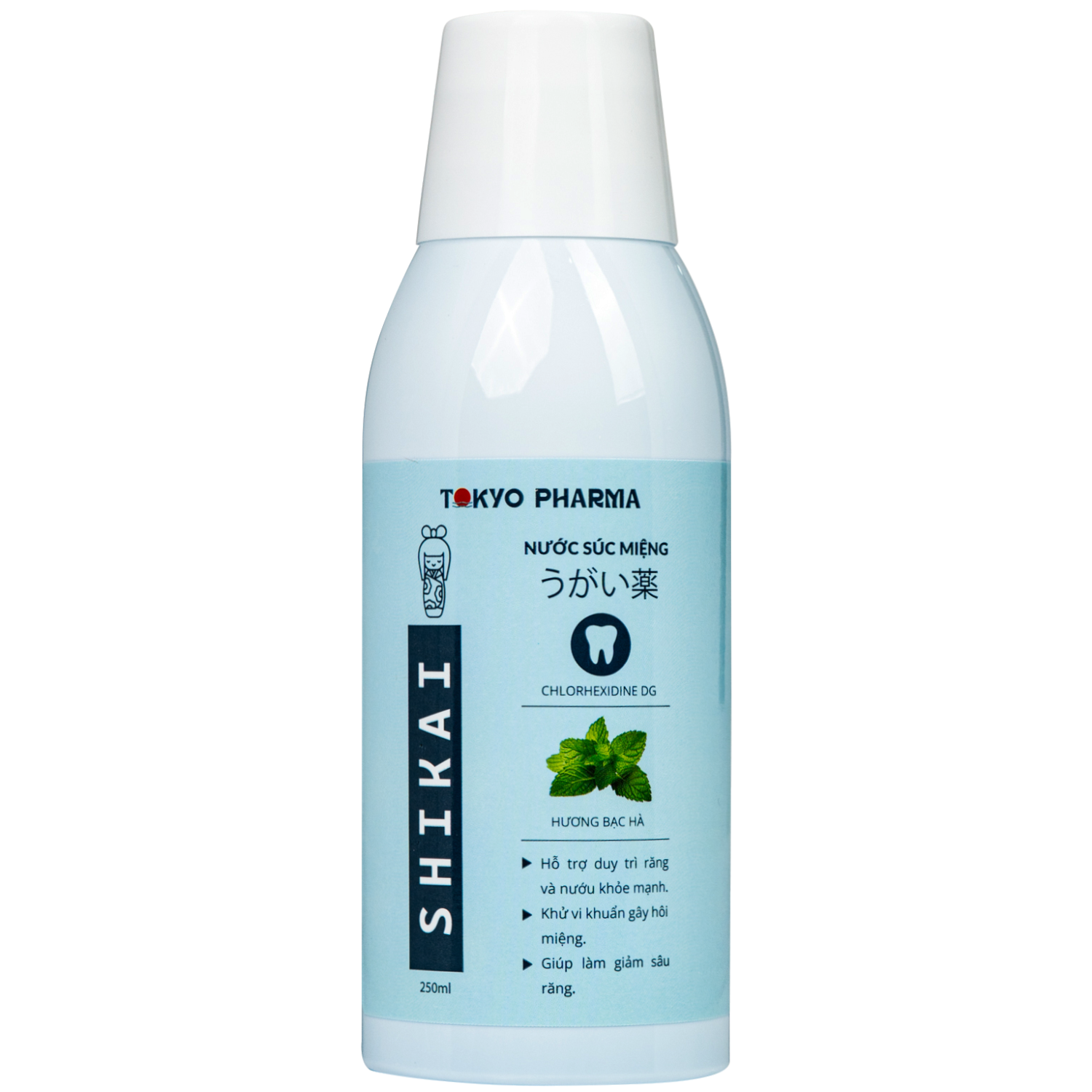 Hình ảnh Nước Súc Miệng Shikai Tokyo Pharma - Phòng Ngừa Virus, Vi Khuẩn, Hỗ Trợ Điều Trị Viêm Nướu, Viêm Lợi, Nha Chu (250ml)