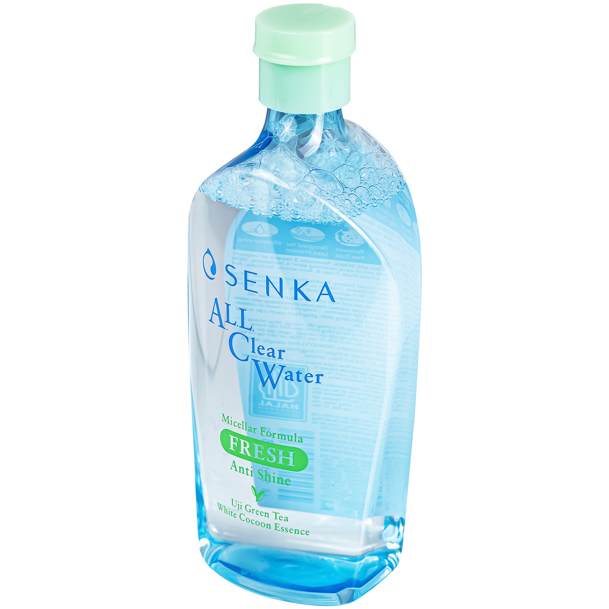 Hình ảnh Nước tẩy trang Senka All Clear Water Micellar Formula Fresh N giúp giảm bóng nhờn, làm sạch da (400ml)