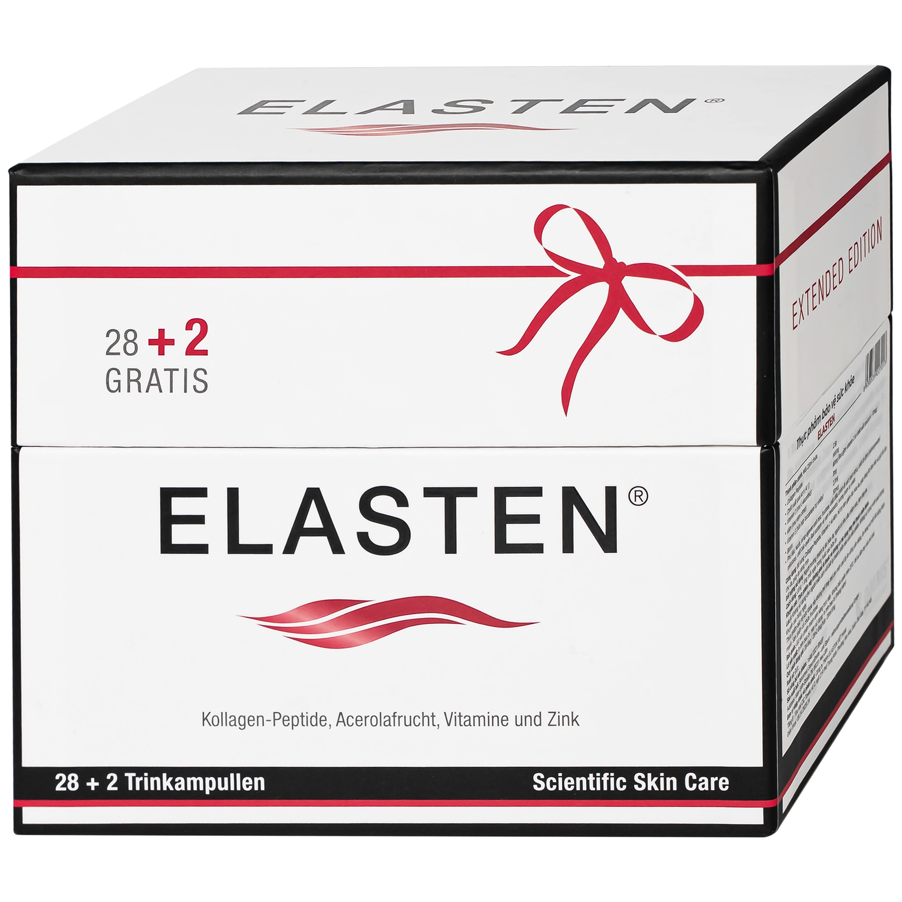 Hình ảnh Nước uống bổ sung Collagen-Peptide, giúp giảm lão hóa da, tăng độ đàn hồi và giữ ẩm cho da, giúp da sáng mịn Elasten (28+2 ống x 25ml)