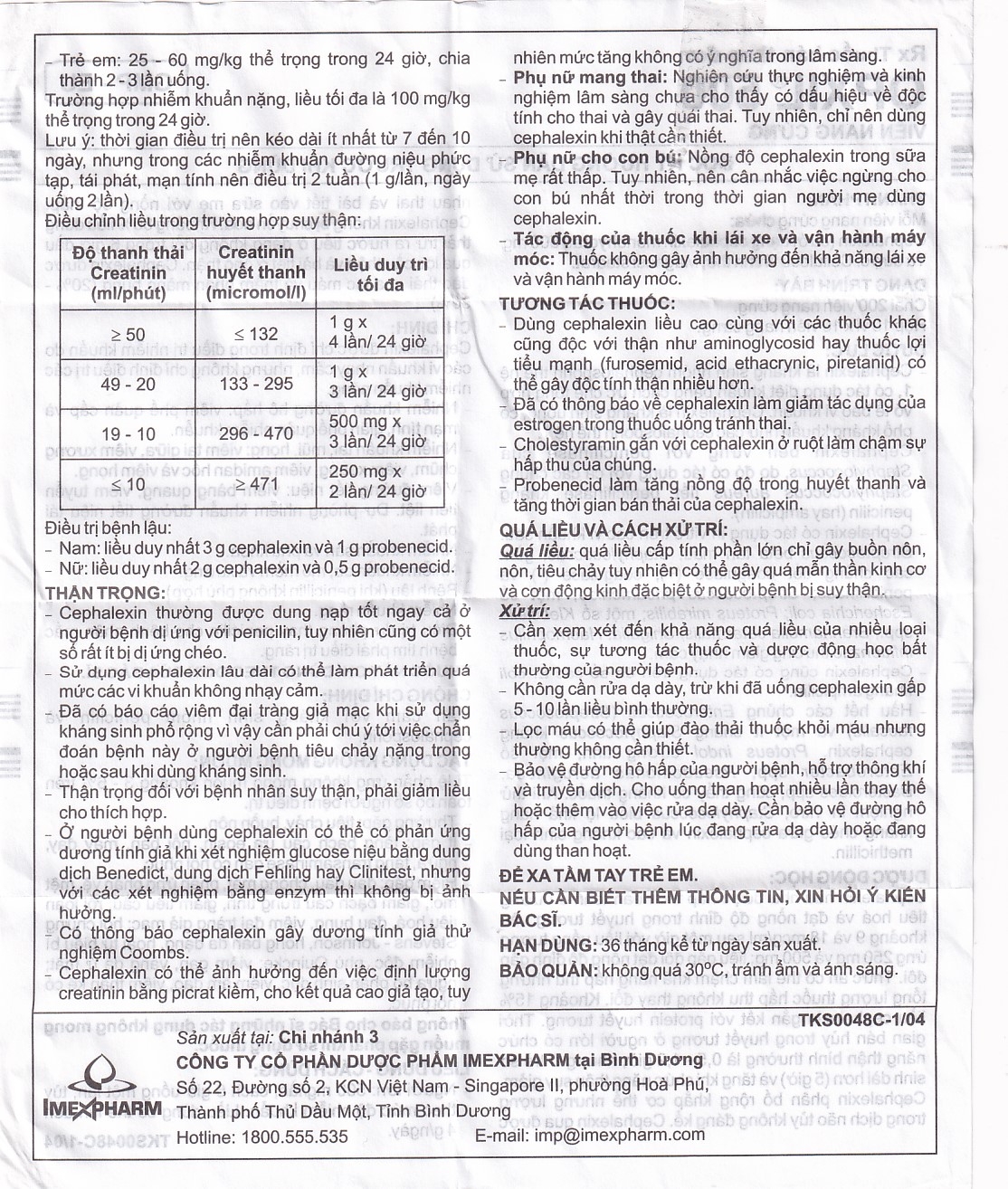 Hình ảnh Thuốc OPXIL 500 Imexpharm điều trị các tình trạng nhiễm khuẩn do các vi khuẩn nhạy cảm (200 viên)