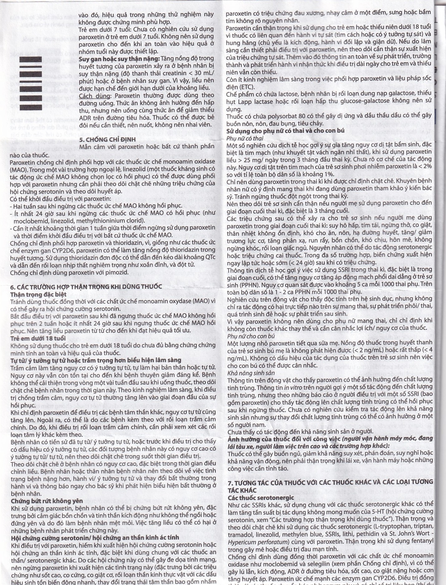 Hình ảnh Viên nén Parokey 20mg DaViPharm điều trị trầm cảm, rối loạn ám ảnh cưỡng bức (3 vỉ x 10 viên) 