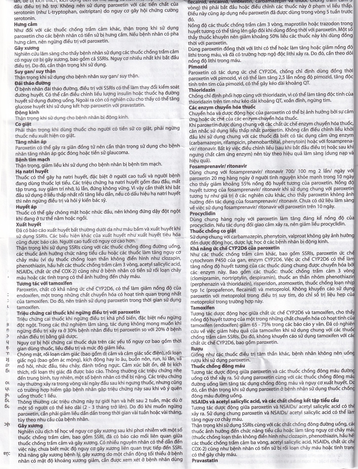 Hình ảnh Viên nén Parokey 20mg DaViPharm điều trị trầm cảm, rối loạn ám ảnh cưỡng bức (3 vỉ x 10 viên) 