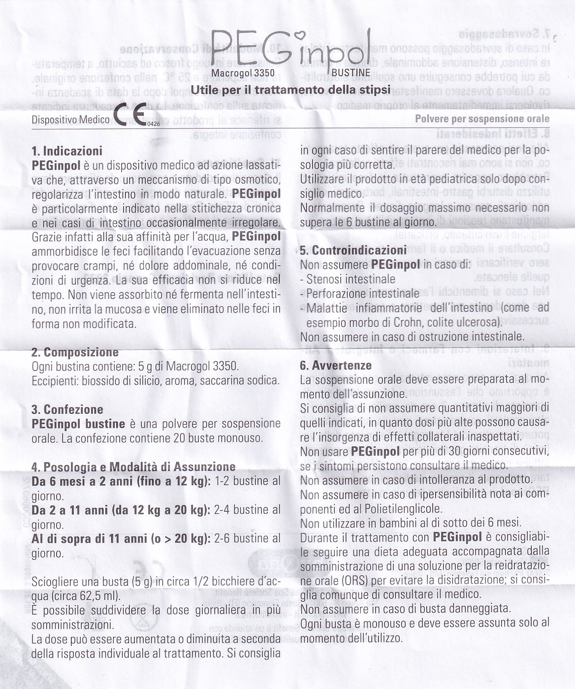 Hình ảnh Bột pha hỗn dịch nhuận tràng PEGinpol 5g Buona cải thiện tình trạng táo bón cho trẻ (20 gói)