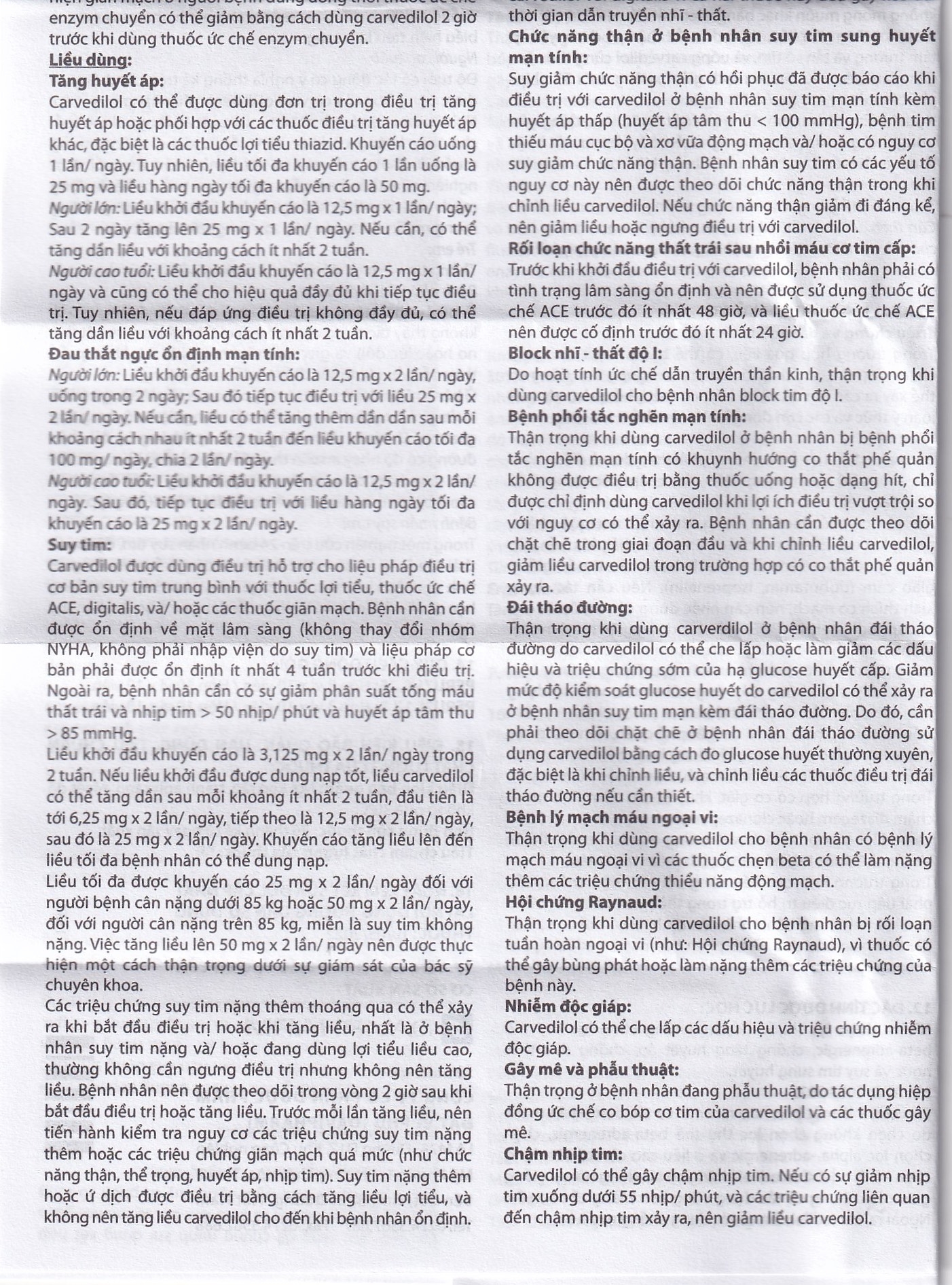 Hình ảnh Viên nén Peruzi-6,25 DaViPharm chống tăng huyết áp, chống đau thắt ngực (3 vỉ x 10 viên)