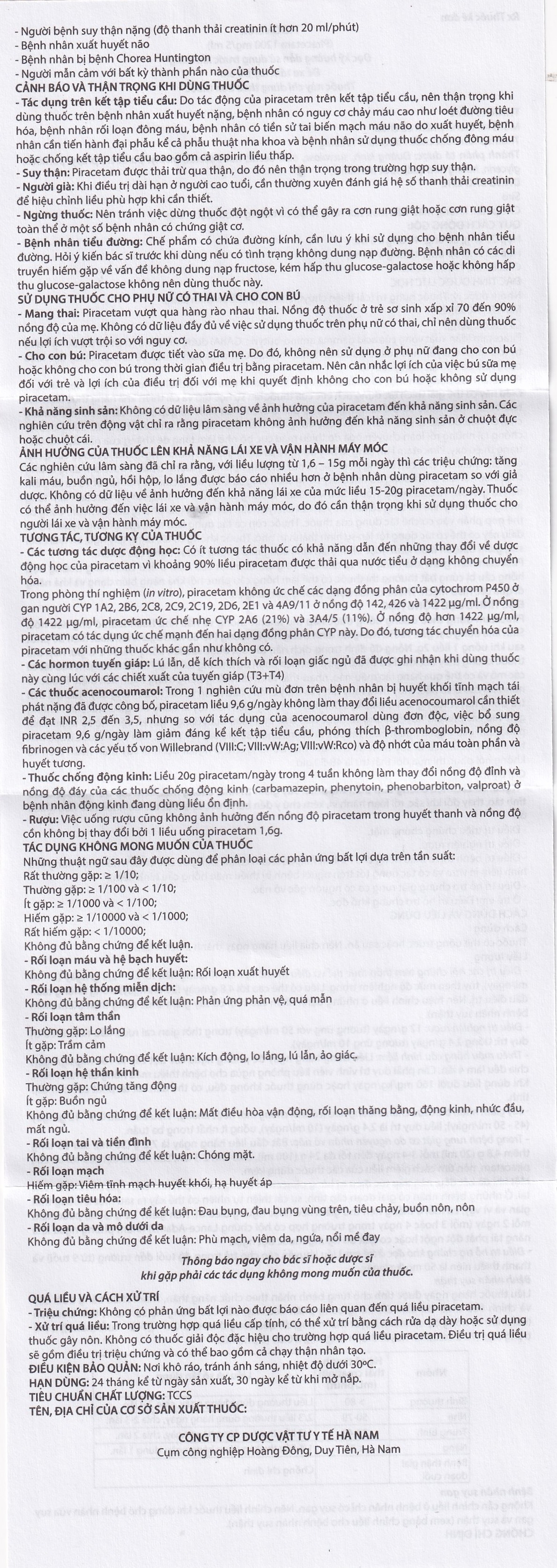 Hình ảnh Thuốc Pidoncam 1200mg/5ml Hà Nam điều trị triệu chứng chóng mặt, suy giảm trí nhớ (20 ống x 10ml)