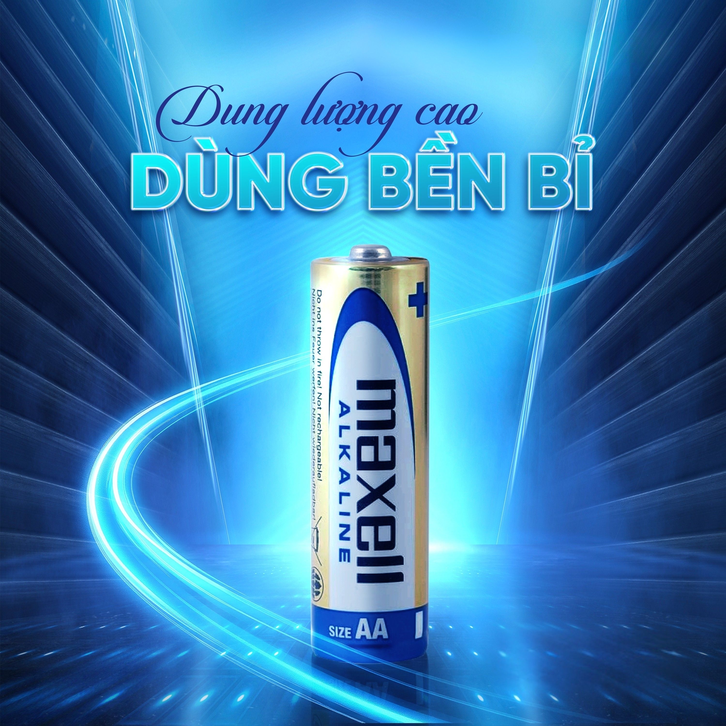 Hình ảnh Pin kiềm Maxell super alkaline AA LR6(GD) (vỉ 6 viên) dùng cho các thiết bị điện tử