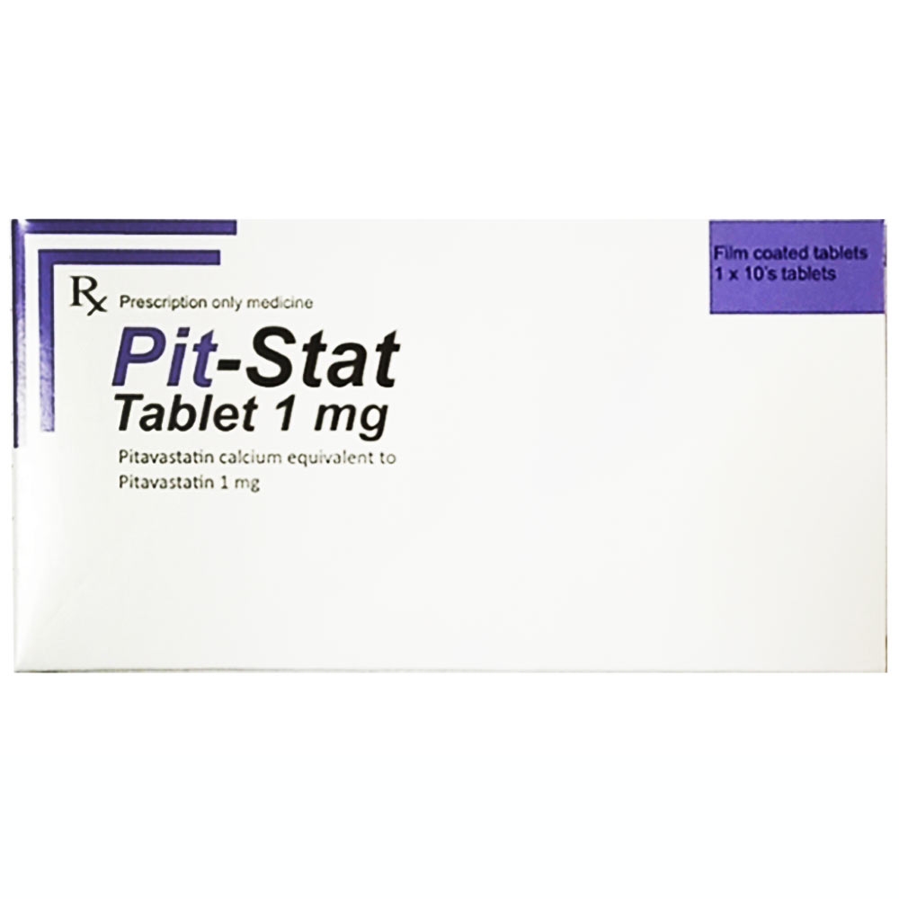 Hình ảnh Thuốc Pit-Stat điều trị trong trường hợp tăng cholesterol máu và rối loạn lipid máu (1 vỉ x 10 viên)