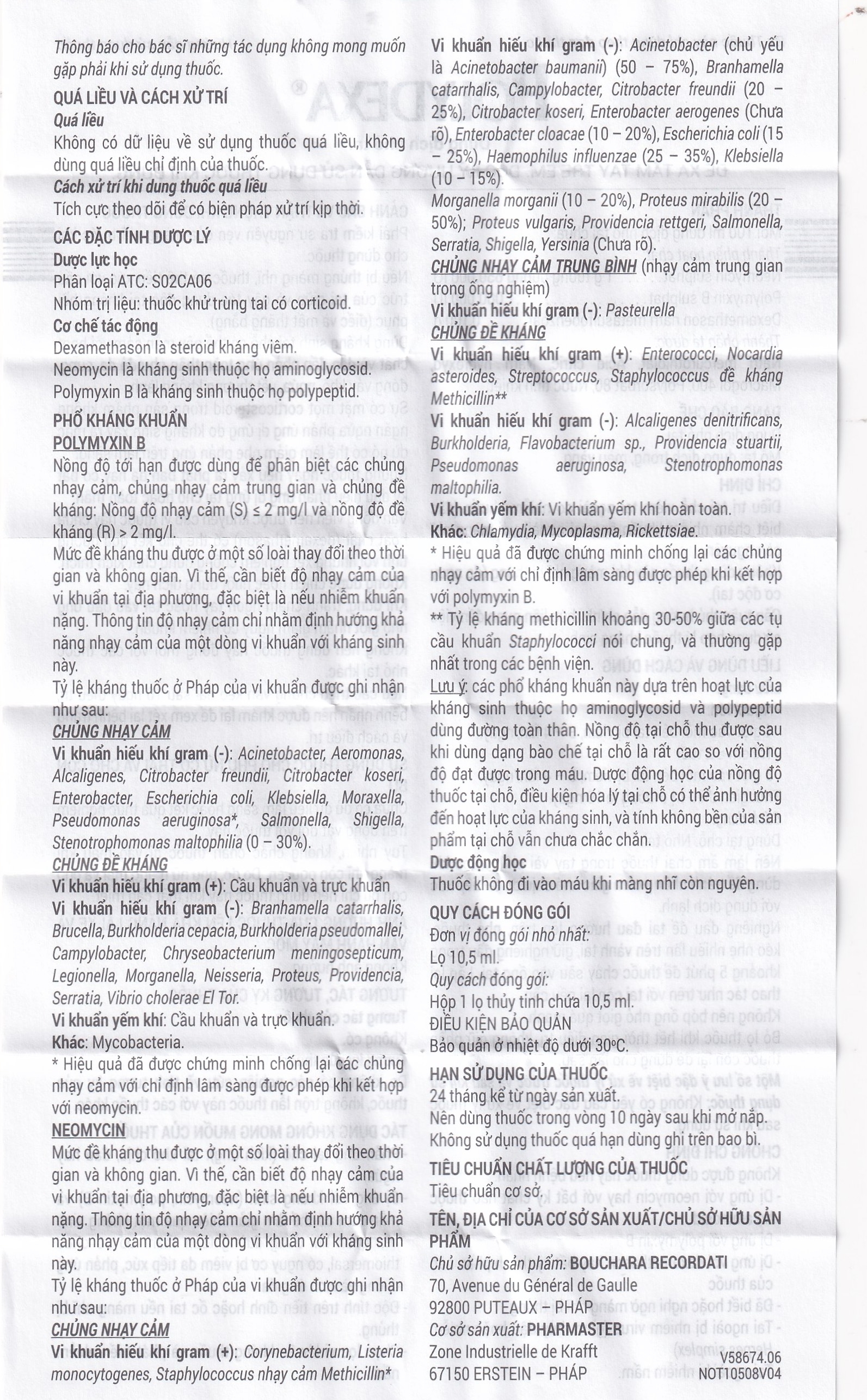 Hình ảnh Thuốc Polydexa Bouchara điều trị viêm tai ngoài (10.5ml)