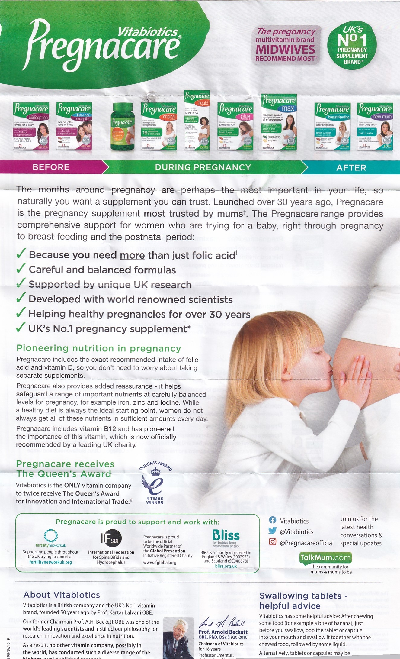 Hình ảnh Viên uống Pregnacare Breast Feeding Vitabiotics bổ sung vitamin và khoáng chất cho phụ nữ cho con bú (6 vỉ x 14 viên)