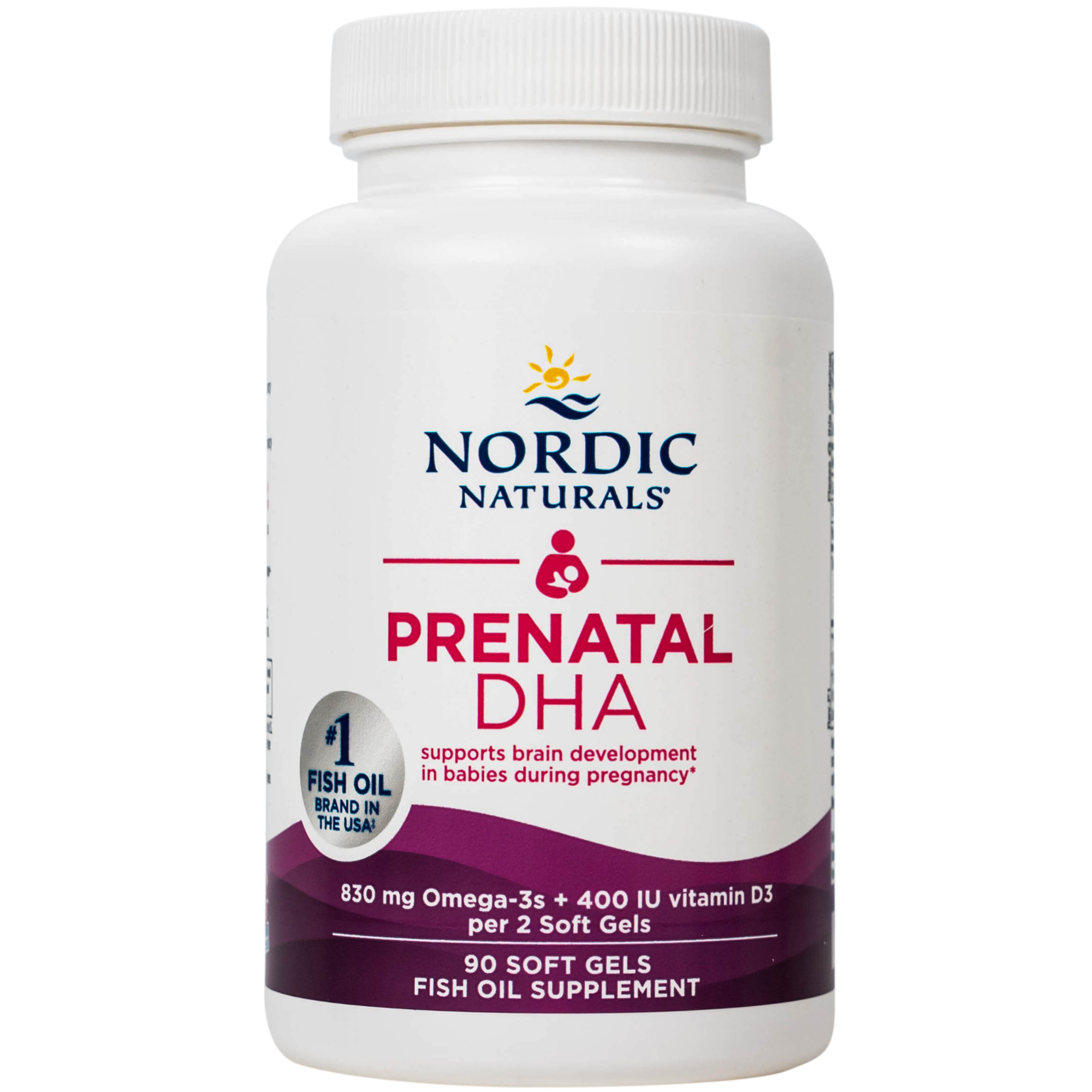 Hình ảnh Viên uống cho phụ nữ mang thai và cho con bú Nordic Naturals Prenatal DHA (90 viên)