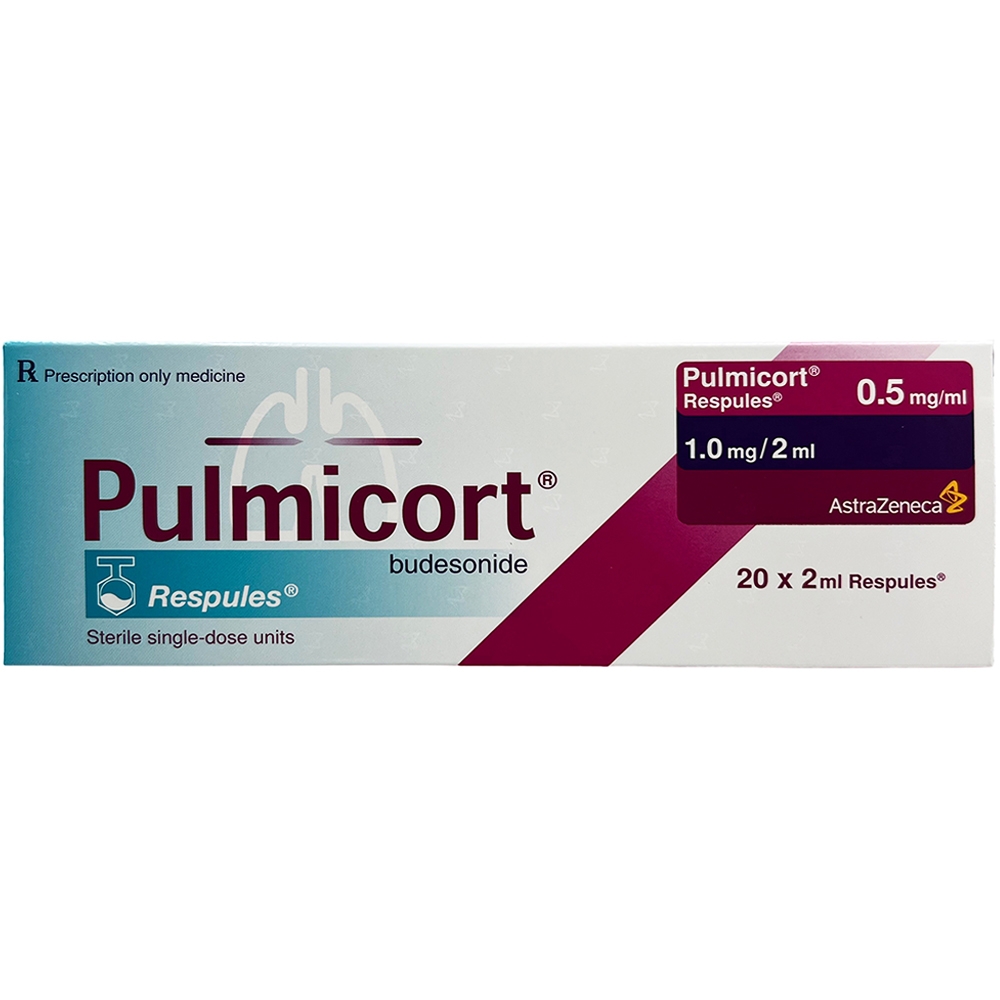 Hình ảnh Thuốc khí dung Pulmicort Respules 1mg/2ml AstraZeneca điều trị hen suyễn (4 vỉ x 5 ống x 2ml)