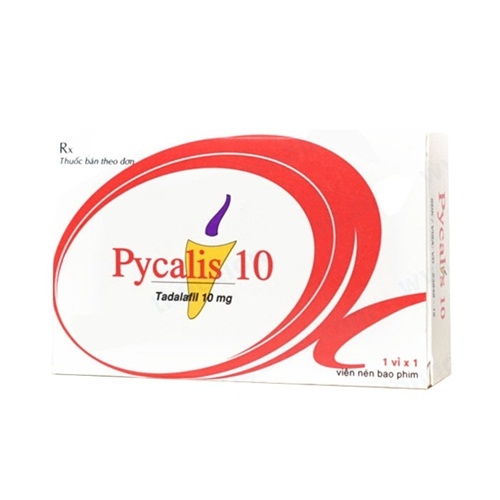 Hình ảnh Thuốc Pycalis 10 Pymepharco điều trị rối loạn cương dương (1 vỉ x 1 viên)