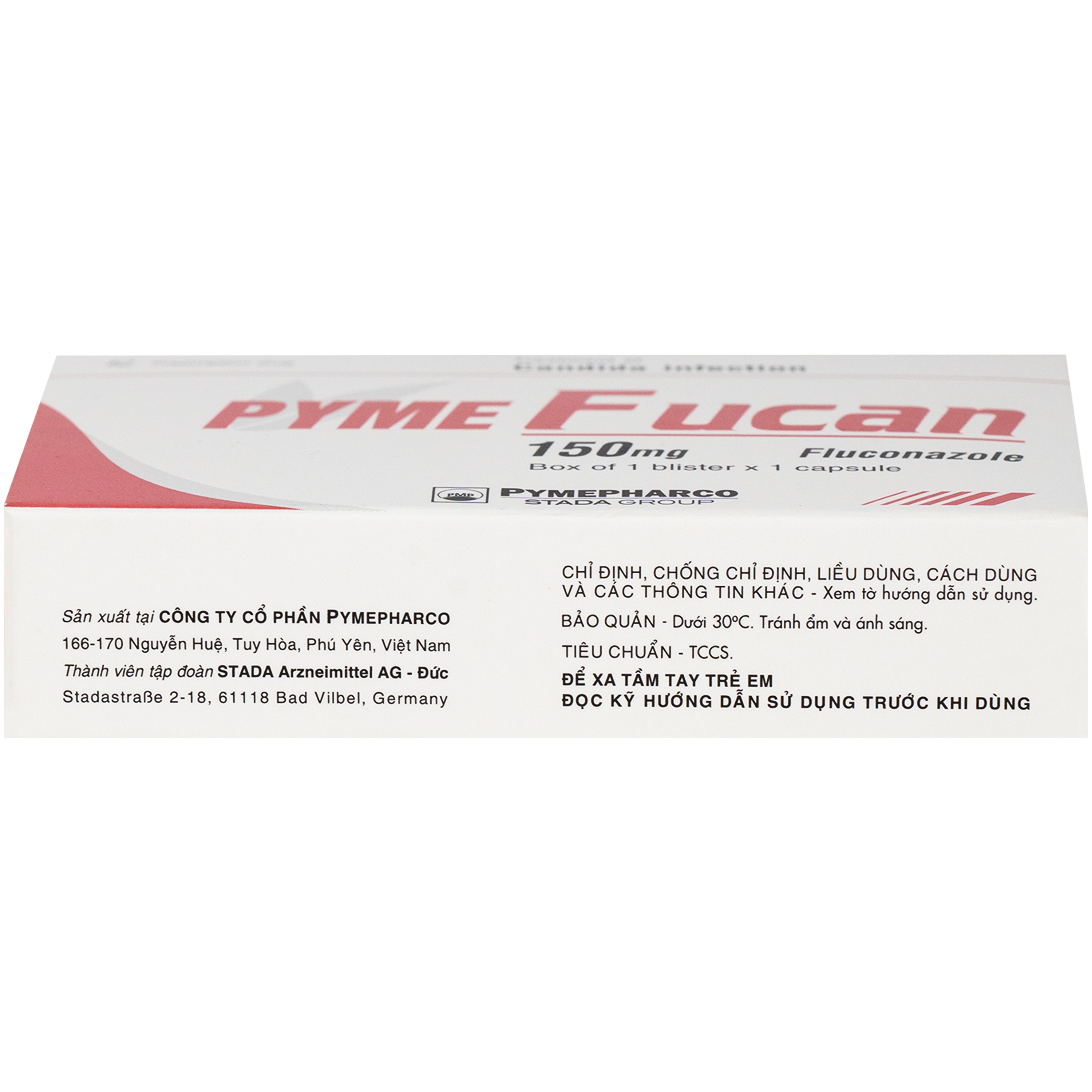 Hình ảnh Thuốc Pyme Fucan Pymepharco điều trị nhiễm nấm Candida (1 Vỉ x 1 viên)