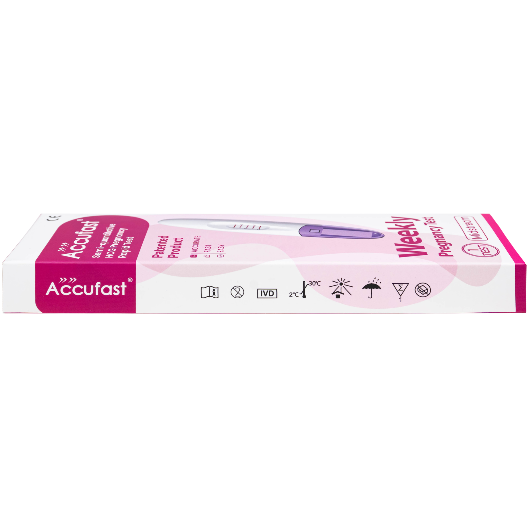 Hình ảnh Que thử thai hcg giúp xác định tuần tuổi thai kỳ Accufast (1 kít)