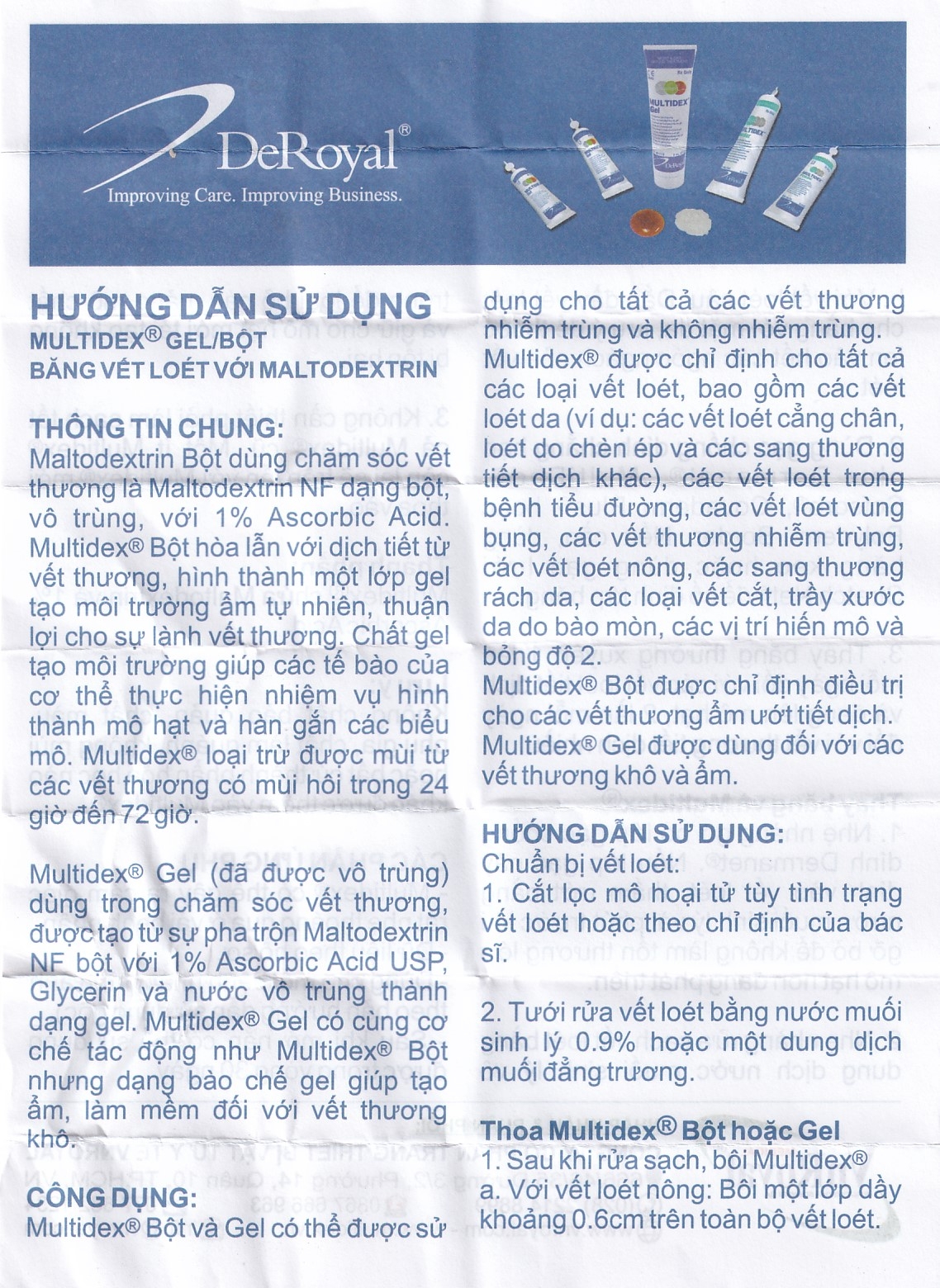 Hình ảnh Bột Multidex 45g DeRoyal hỗ trợ điều trị viêm nhiễm da, làm lành các vết loét mãn tính