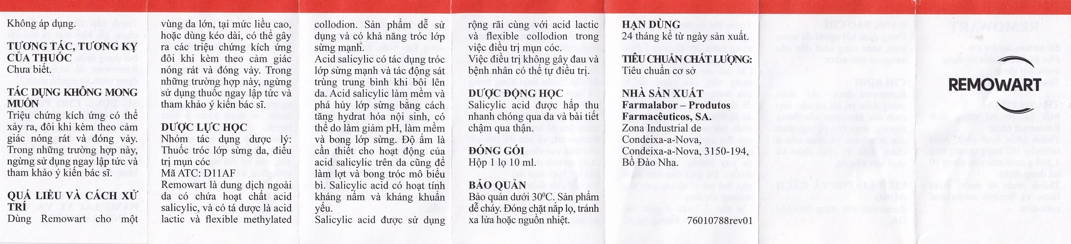 Hình ảnh Dung dịch bôi ngoài da Remowart Farmalabor điều trị mụn cóc, chai chân và chai sần trên da (10ml)