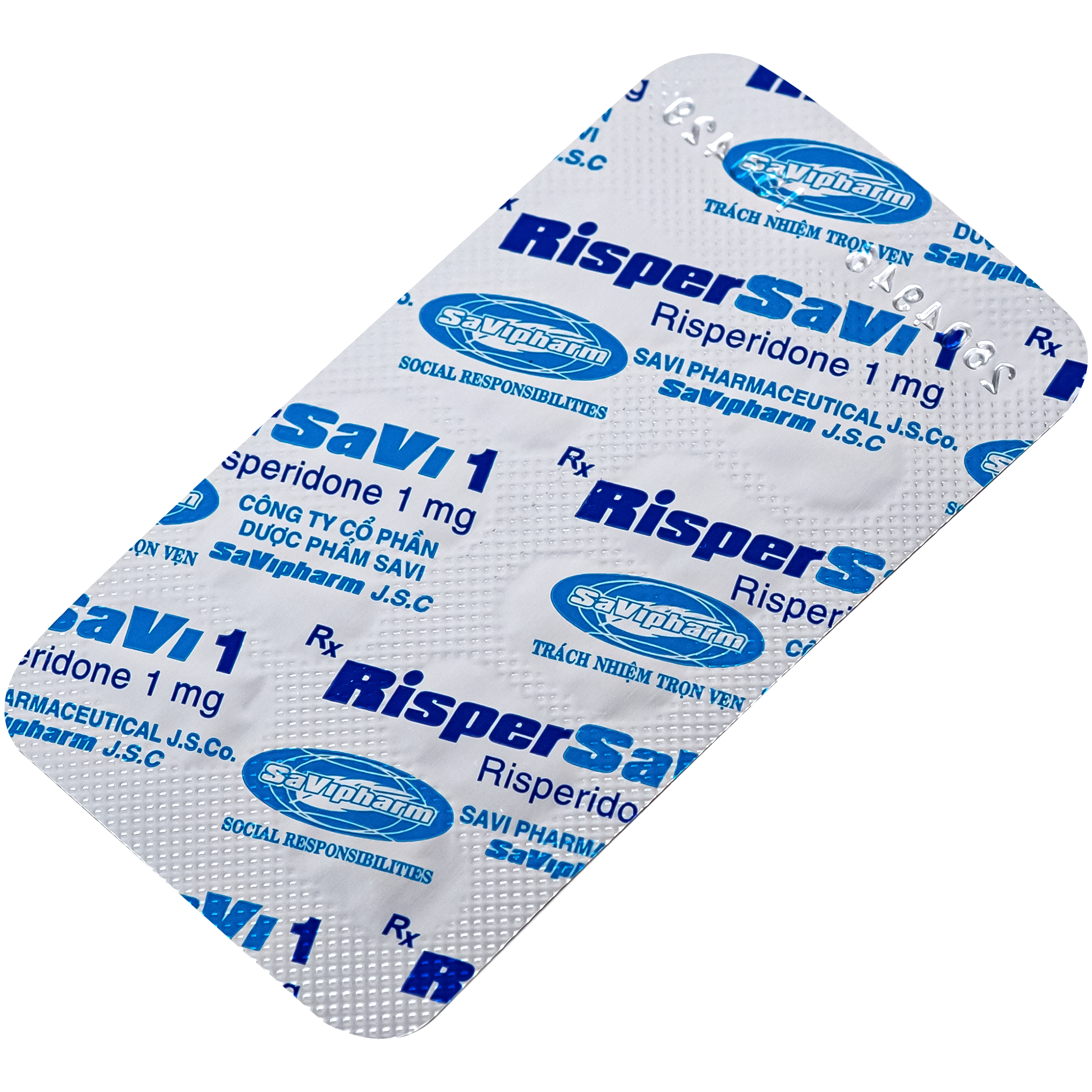 Hình ảnh Thuốc Rispersavi 1mg Savi điều trị bệnh tâm thần phân liệt (6 vỉ x 10 viên)