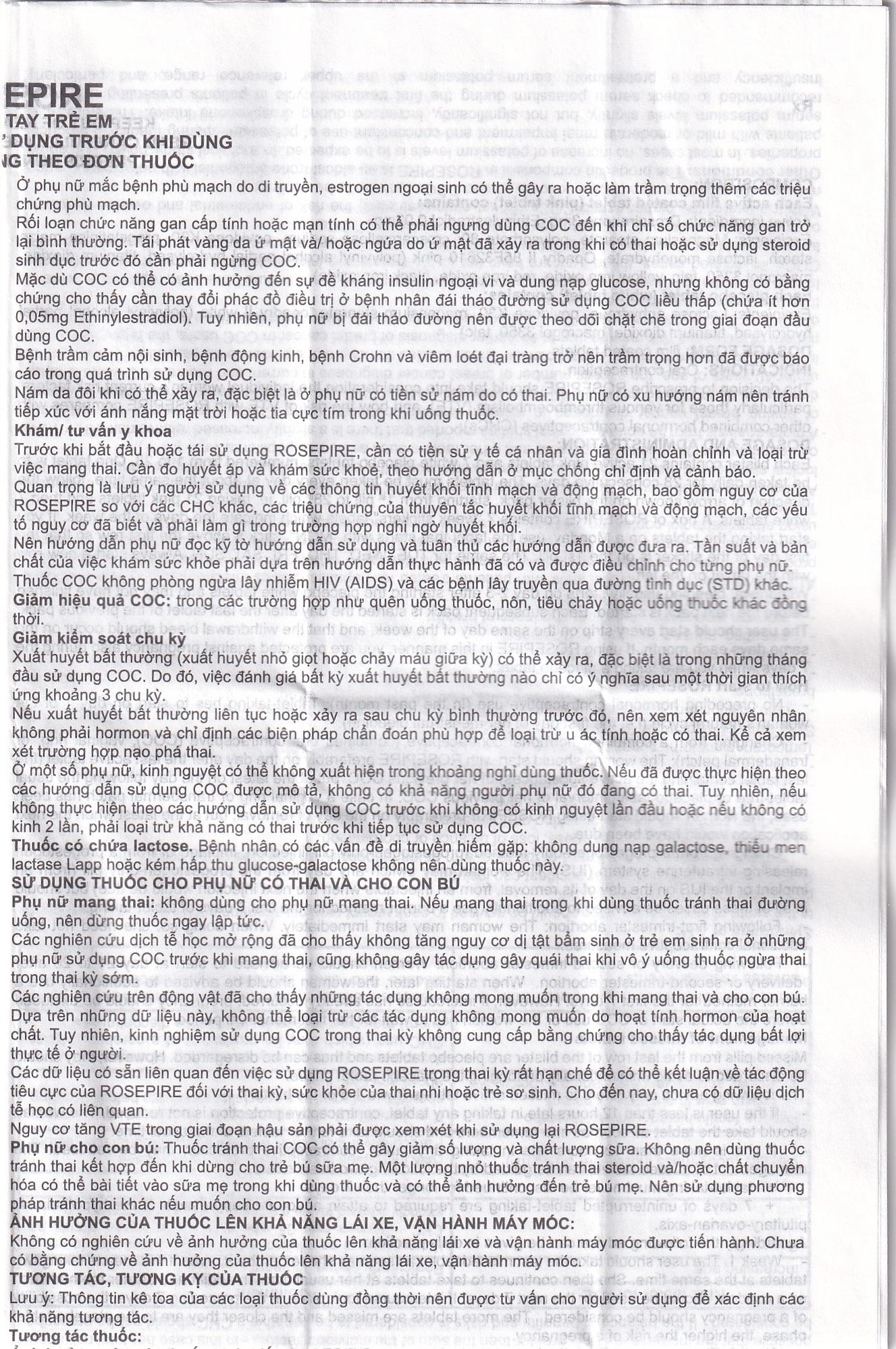 Hình ảnh Thuốc Rosepire 3mg/0,02mg Exeltis tím dùng để tránh thai (1 vỉ x 28 viên)