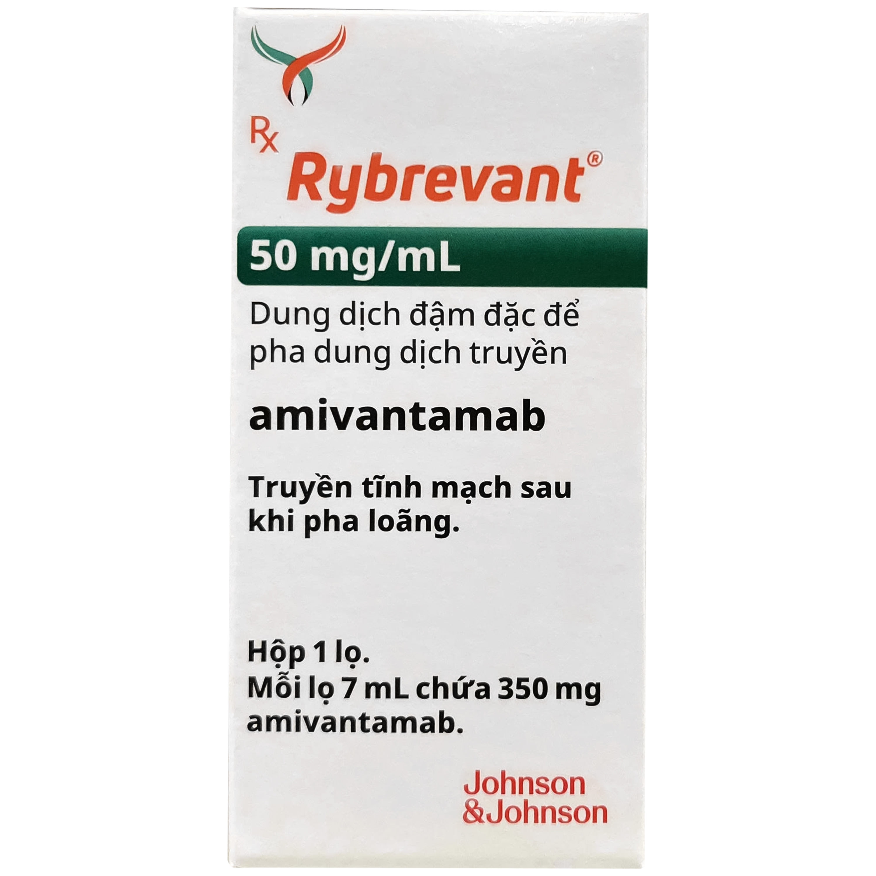 Hình ảnh Thuốc Rybrevant 350mg Janssen điều trị ung thư phổi không tế bào nhỏ đột biến Exon 20 (7ml)