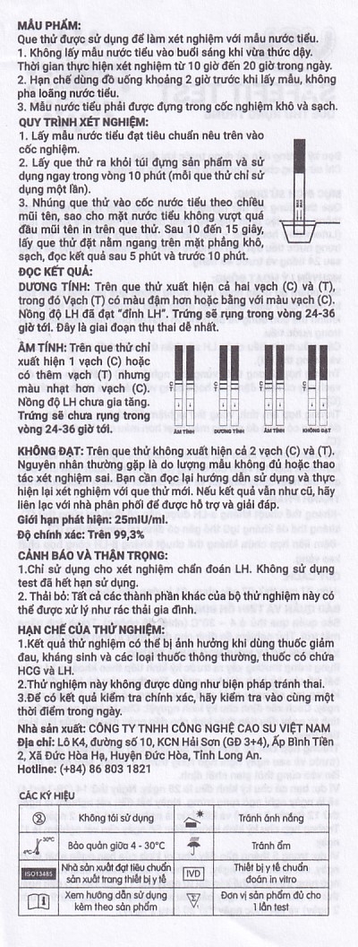 Hình ảnh Que thử rụng trứng Safefit Test dùng để xác định ngày rụng trứng (7 que)