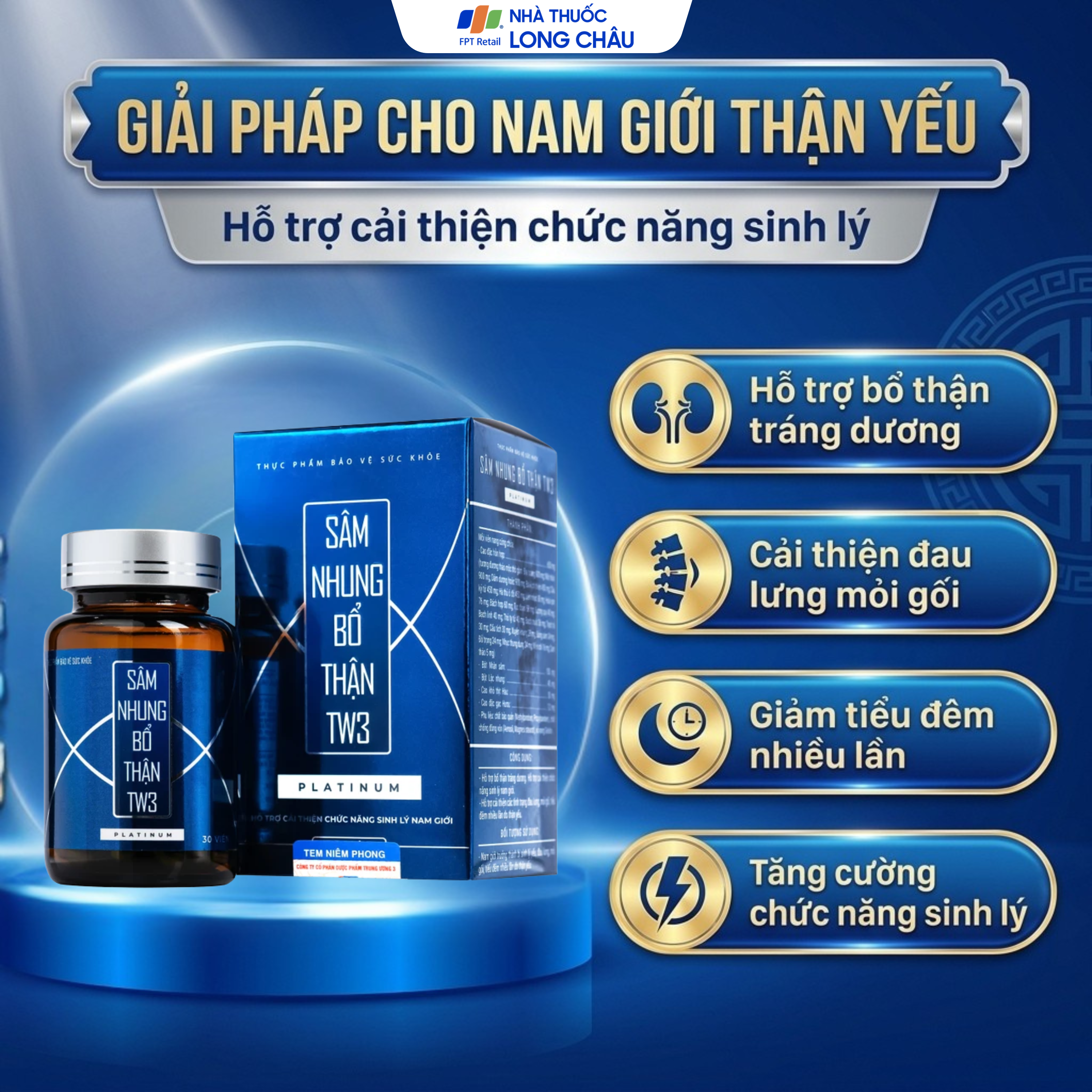 Hình ảnh Viên uống bổ Thận tráng dương TW3 Platinum (30 viên)