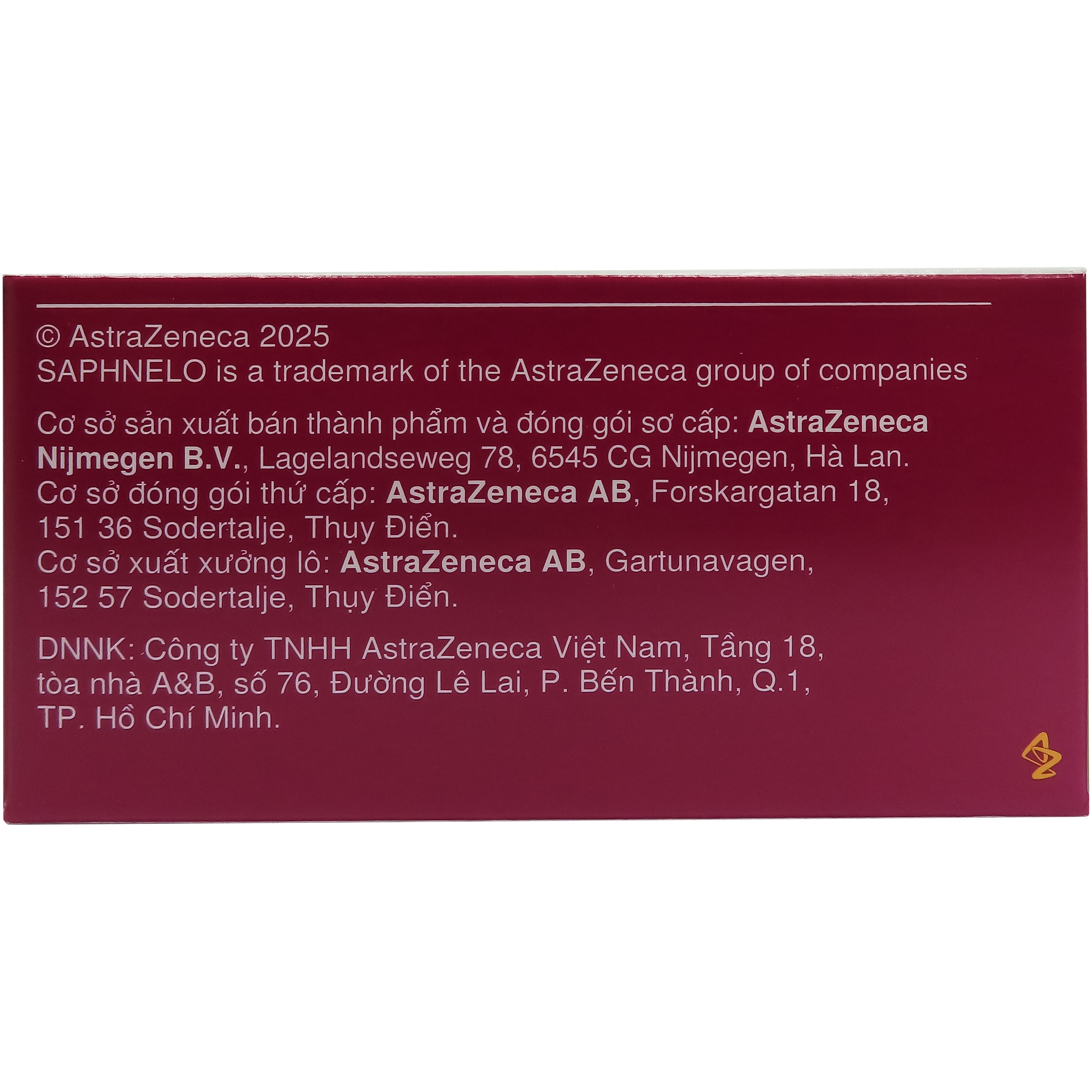 Hình ảnh Dung dịch tiêm truyền Saphnelo 300mg Astrazeneca được chỉ định để điều trị lupus ban đỏ hệ thống (2ml)