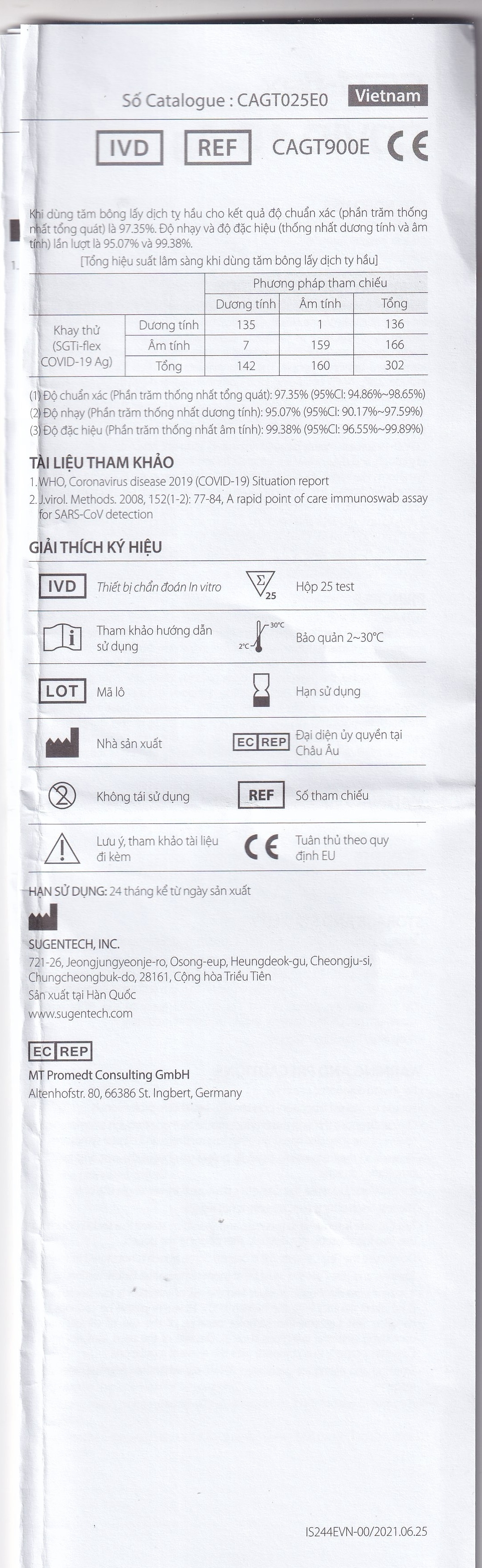 Hình ảnh Kit test Covid Sgti-flex - korea khay thử xét nghiệm kháng nguyên Sars Cov-2 (25 kit)