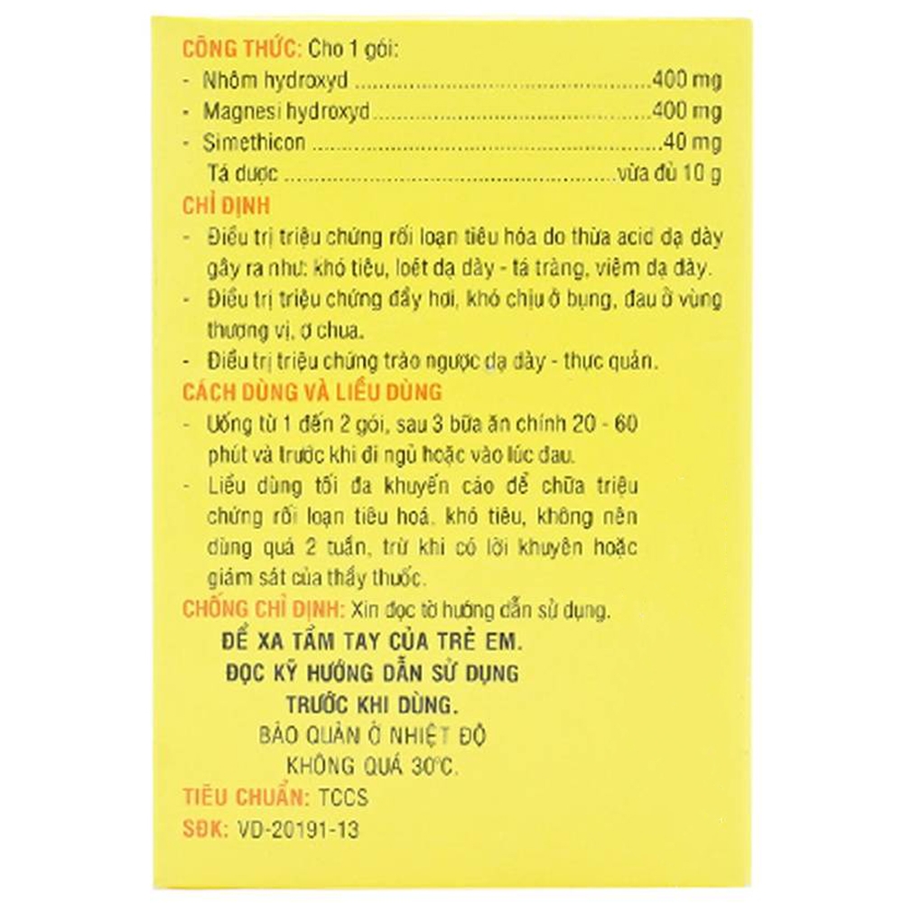 Hình ảnh Thuốc Simelox Pharmedic điều trị rối loạn tiêu hóa (10 gói x 10g)