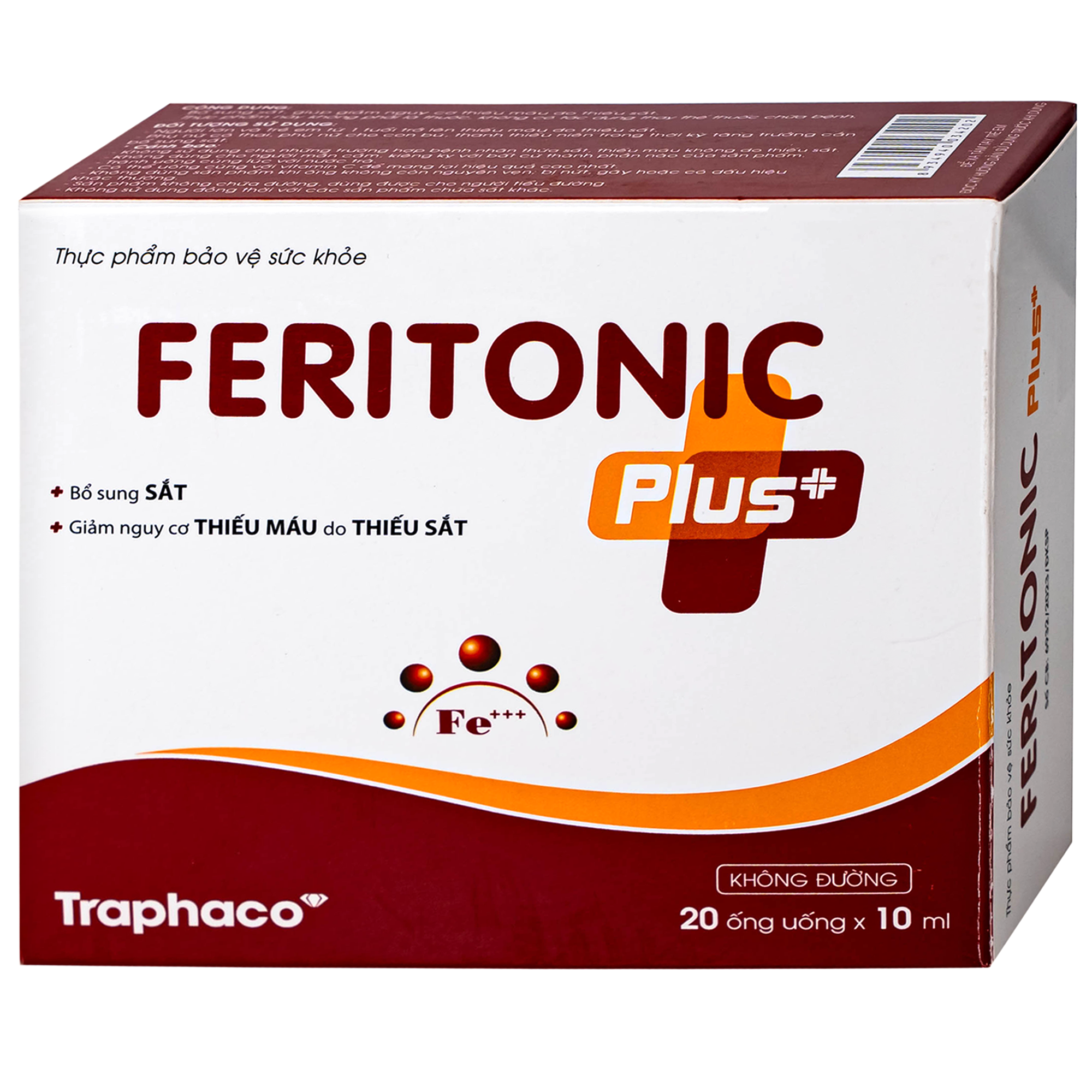 Hình ảnh Siro bổ sung sắt Feritonic Plus+ Traphaco (4 vỉ x 5 ống)