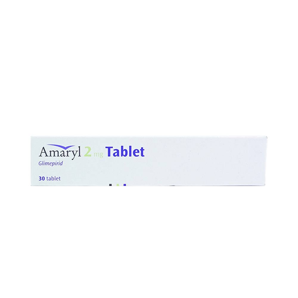 Hình ảnh Thuốc Amaryl 2mg Sanofi điều trị bệnh đái tháo đường (3 vỉ x 10 viên)