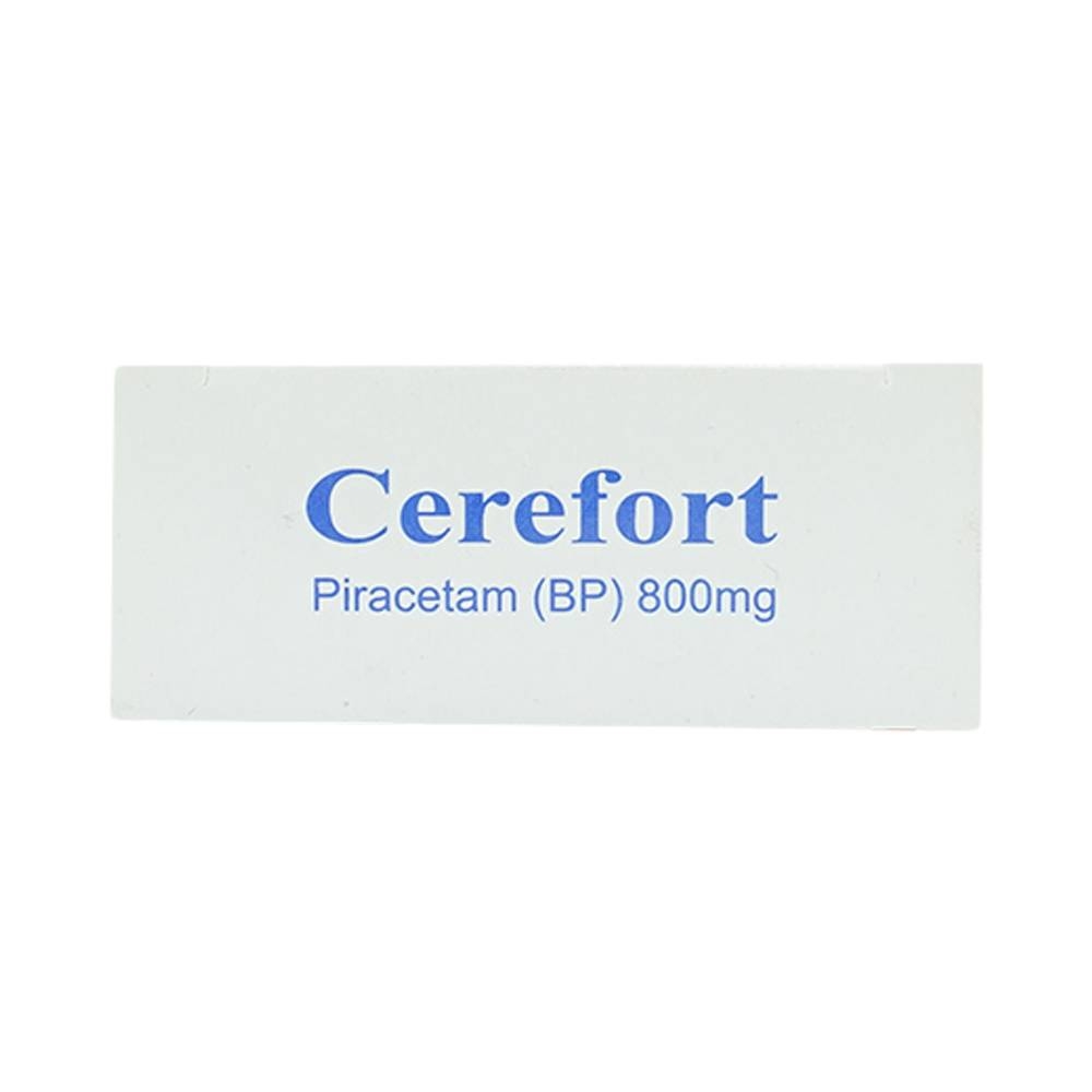 Hình ảnh Thuốc Cerefort 800mg Unipharma điều trị chứng chóng mặt, suy giảm trí nhớ (3 vỉ x 10 viên)