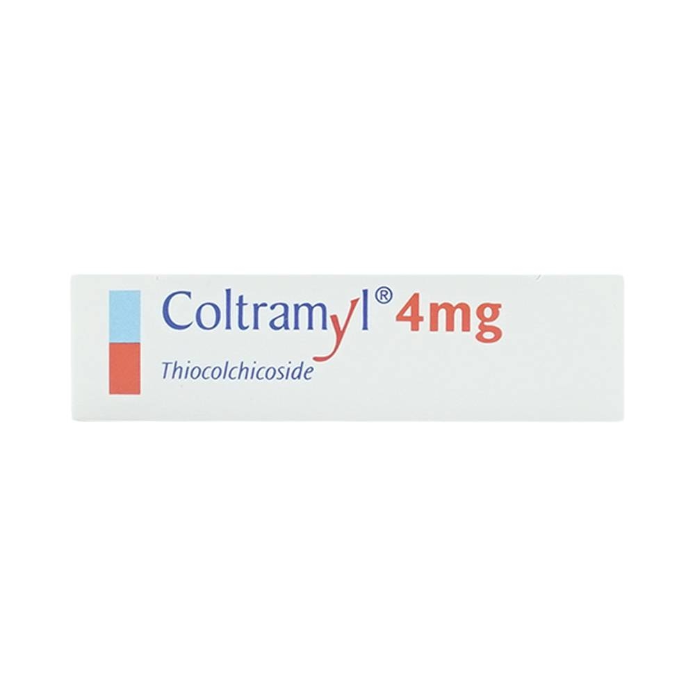 Hình ảnh Thuốc Coltramyl 4mg Roussel điều trị hỗ trợ đau do co cứng cơ bắp cấp tính (1 vỉ x 12 viên)