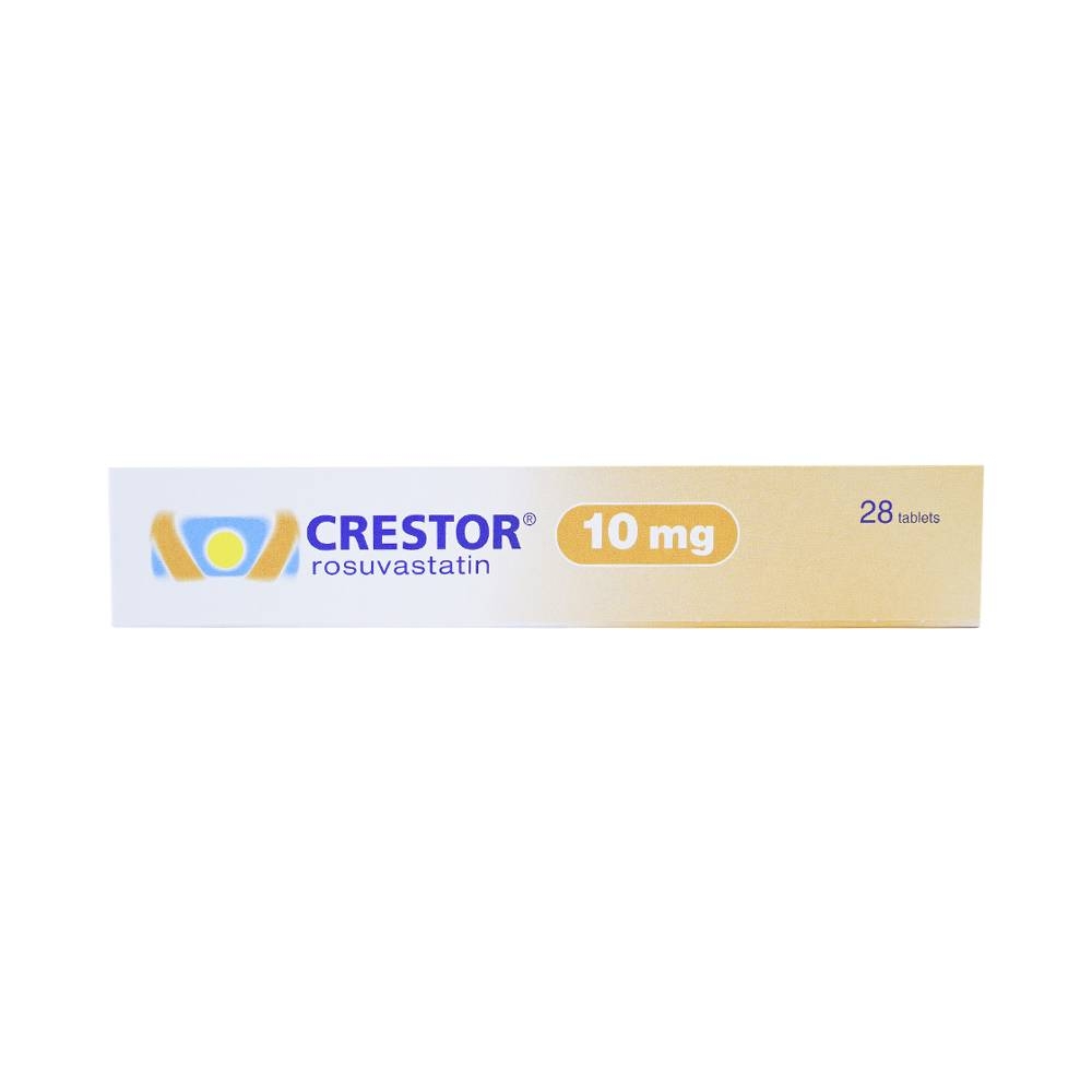 Hình ảnh Thuốc Crestor 10mg AstraZeneca điều trị tăng cholesterol máu nguyên phát (2 vỉ x 14 viên)