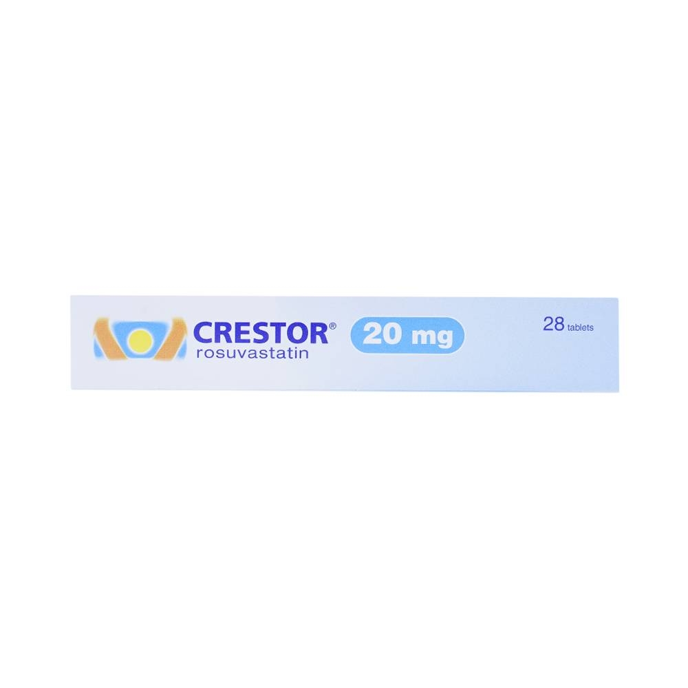 Hình ảnh Thuốc Crestor 20mg AstraZeneca điều trị tăng cholesterol máu nguyên phát (2 vỉ x 14 viên)