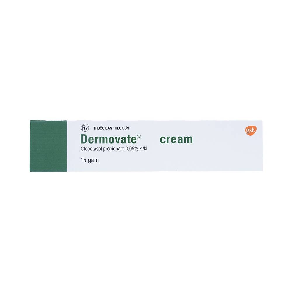 Hình ảnh Kem bôi ngoài da Dermovate Cream GSK điều trị vẩy nến, viêm da, lichen phẳng (15g)