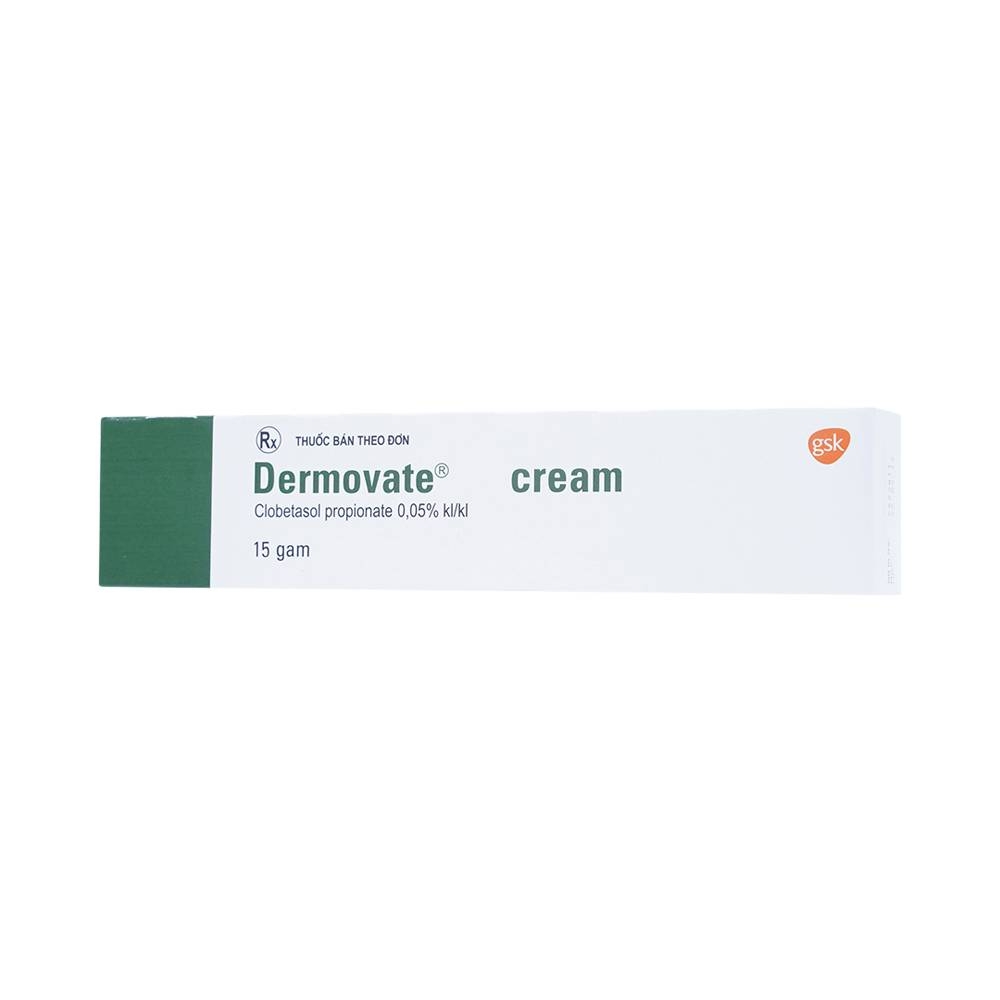 Hình ảnh Kem bôi ngoài da Dermovate Cream GSK điều trị vẩy nến, viêm da, lichen phẳng (15g)
