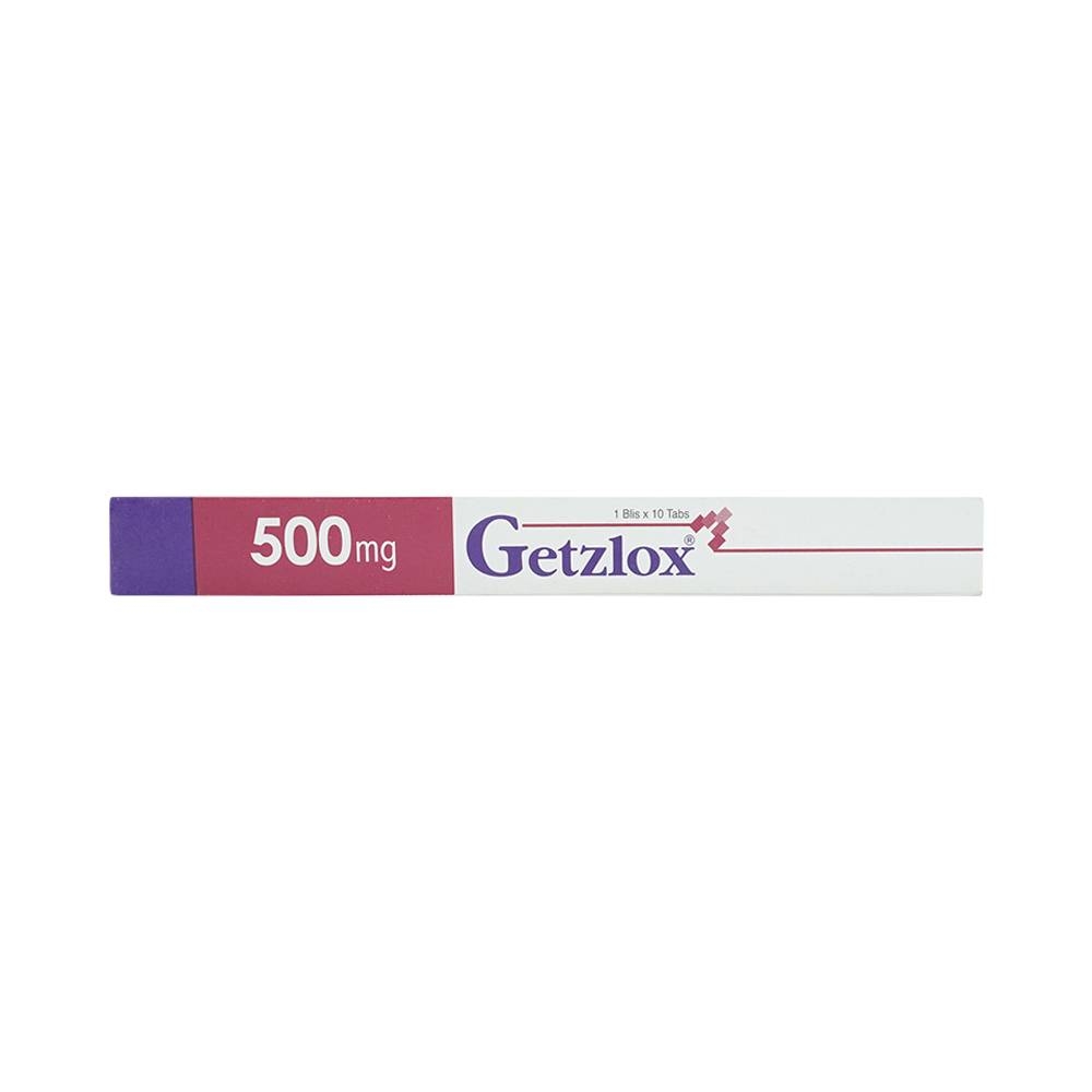 Hình ảnh Thuốc Getzlox 500mg Getz điều trị nhiễm khuẩn (1 vỉ x 10 viên)