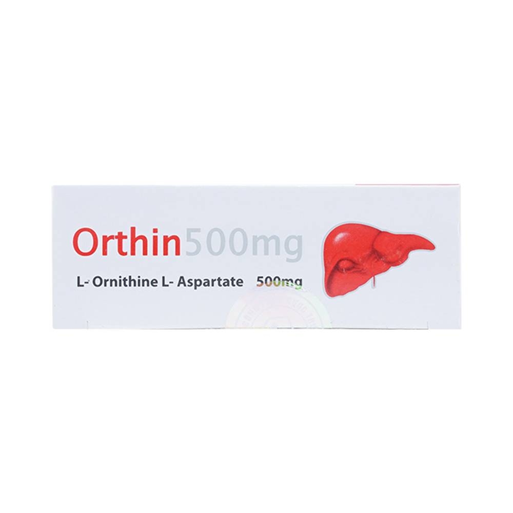 Hình ảnh Viên nang cứng Orthin 500mg Mediplantex điều trị hội chứng tăng amoniac (3 vỉ x 10 viên)