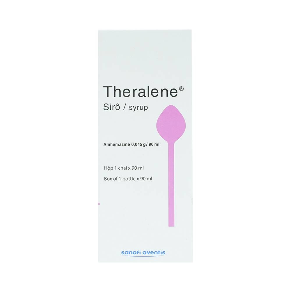 Hình ảnh Siro Theralene Sanofi điều trị mất ngủ, viêm mũi (90ml)