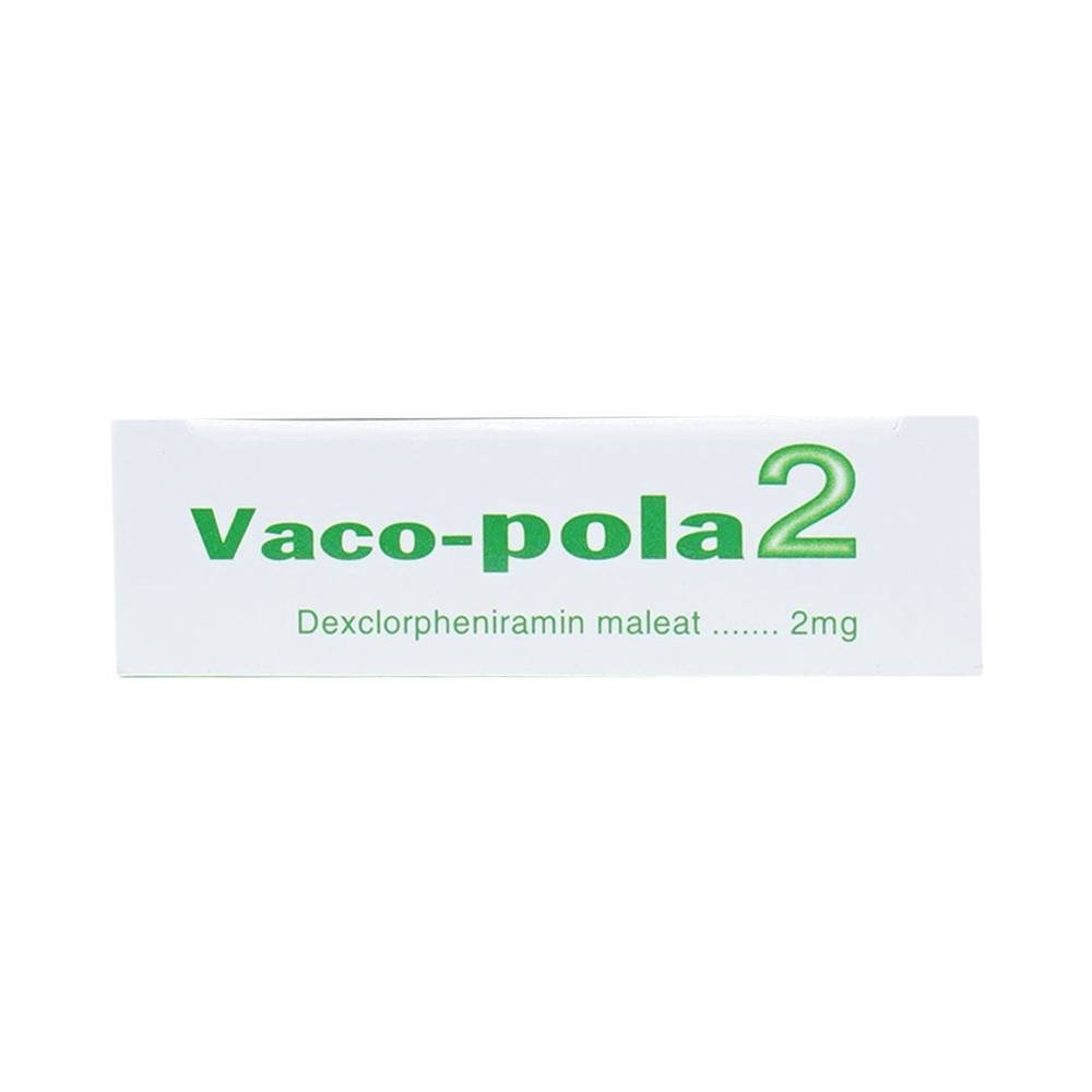 Hình ảnh Thuốc Vaco-pola2 Vacopharm điều trị sổ mũi dị ứng, viêm mũi (2 vỉ x 15 viên)