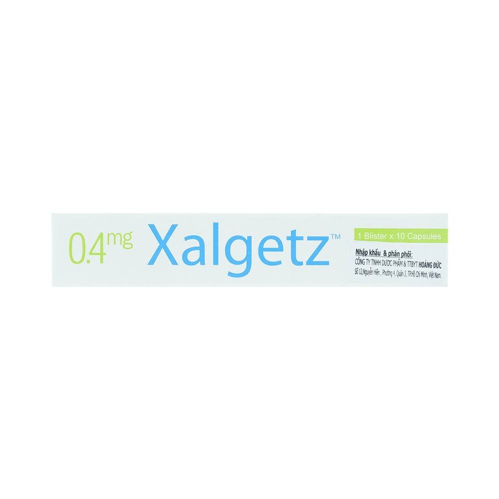 Hình ảnh Thuốc Xalgetz 0.4mg Getz điều trị dấu hiệu và hội chứng tăng sản lành tính (1 vỉ x 10 viên) 