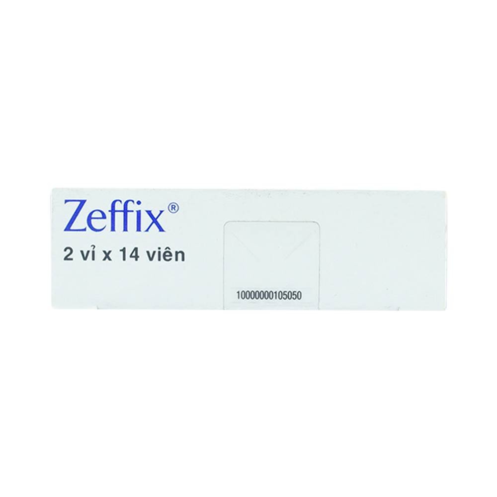Hình ảnh Thuốc Zeffix GSK điều trị viêm gan B mạn tính (2 vỉ x 14 viên)