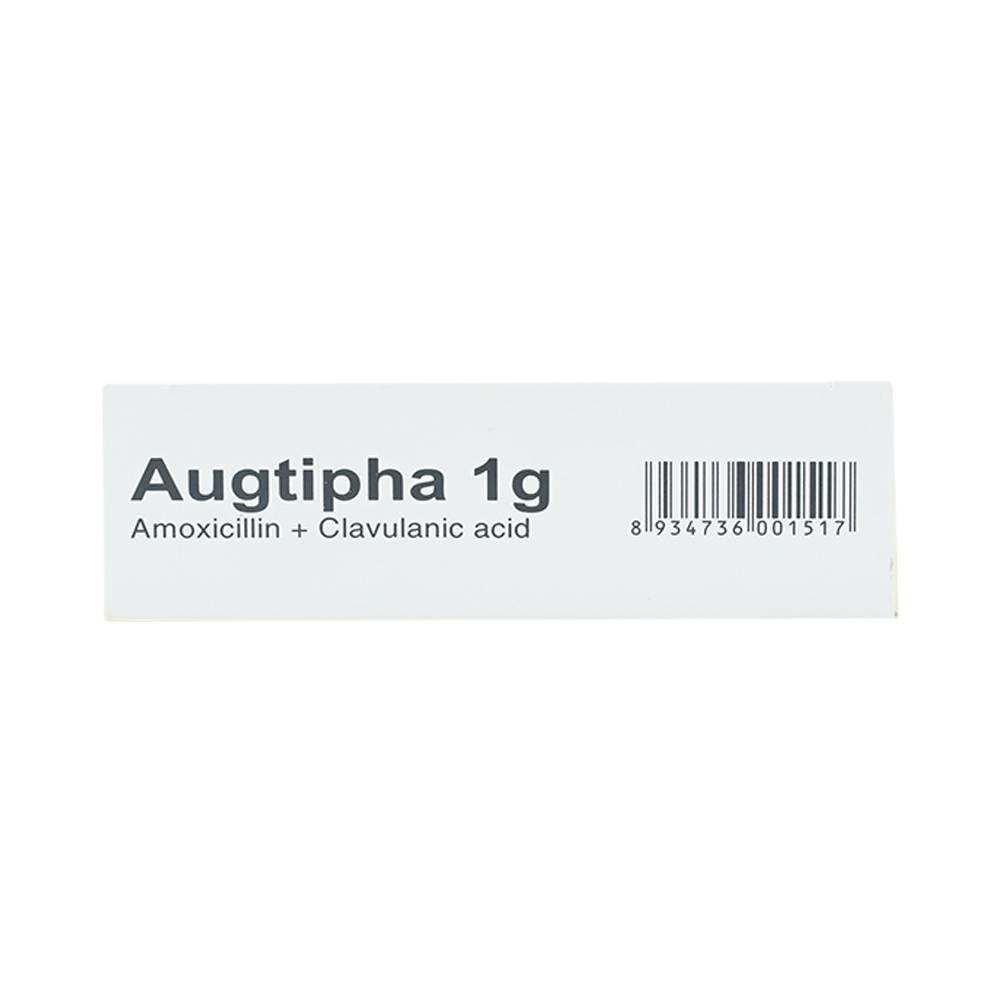 Hình ảnh Thuốc Augtipha 1g Tipharco điều trị nhiễm khuẩn (2 vỉ x 10 viên) 