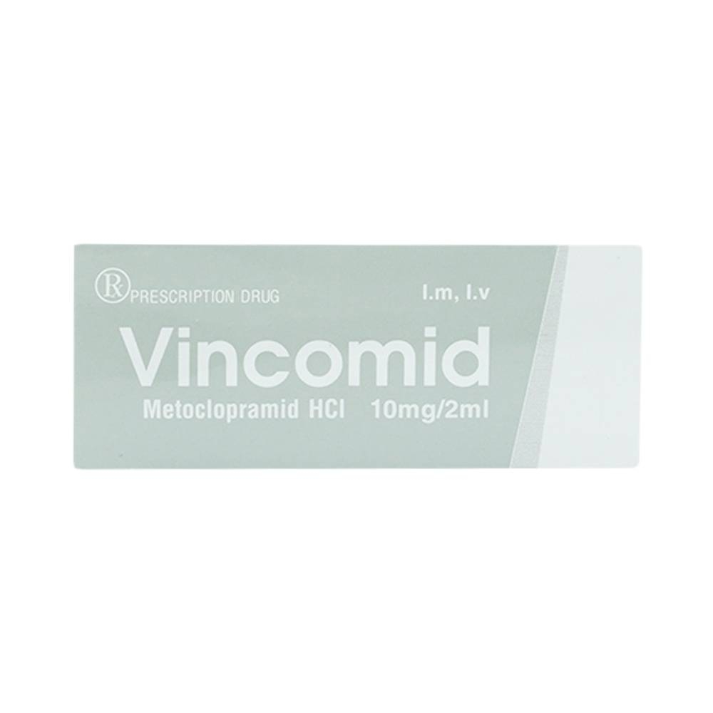 Hình ảnh Thuốc tiêm Vincomid 10mg/2ml Vinphaco dự phòng nôn và buồn nôn hậu phẫu, do xạ trị (2 vỉ x 5 ống x 2ml)