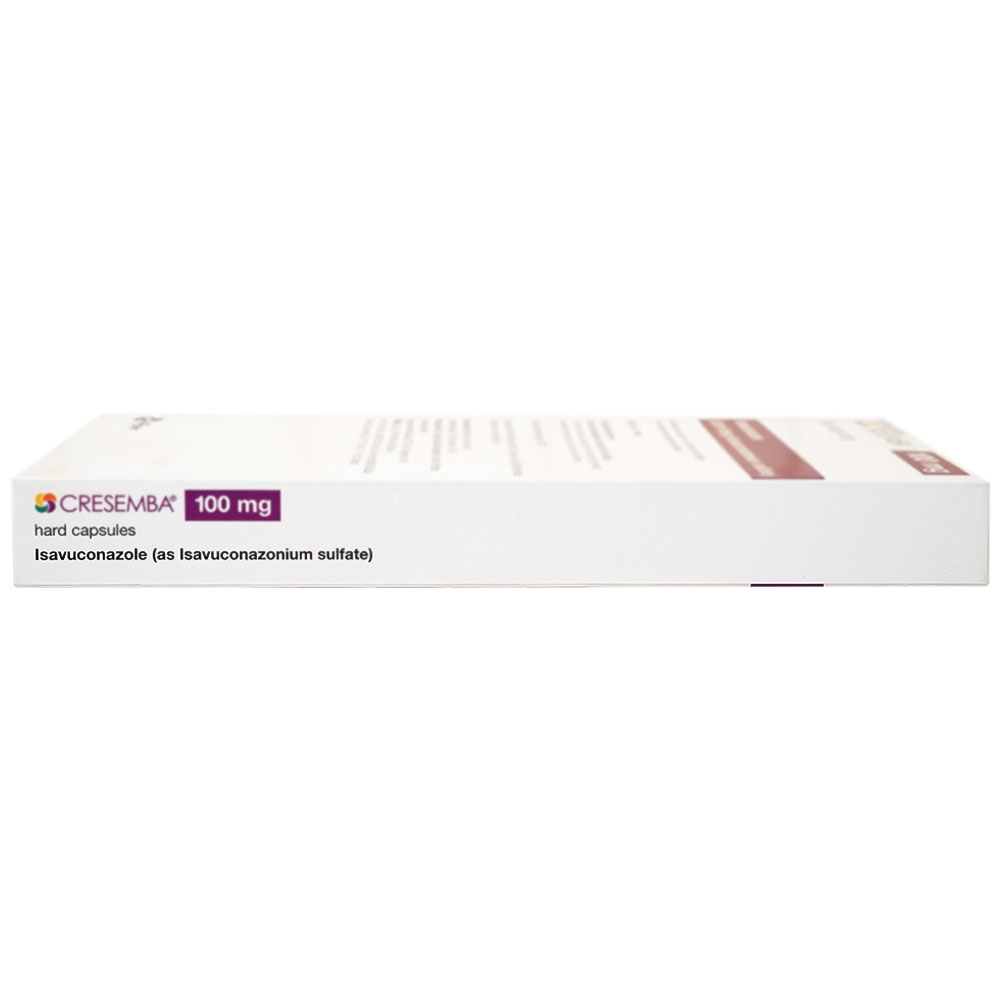 Hình ảnh Thuốc Cresemba 100mg Pfizer điều trị nhiễm nấm Aspergillus xâm lấn và nhiễm nấm Mucorales (2 vỉ x 7 viên)