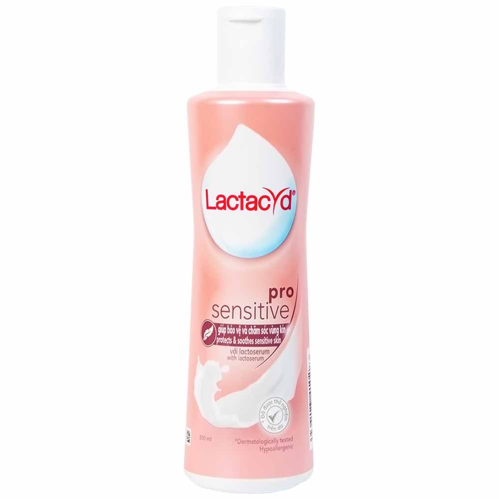 Hình ảnh Dung dịch vệ sinh phụ nữ Lactacyd Pro Sensitive bảo vệ và chăm sóc vùng kín (250ml)